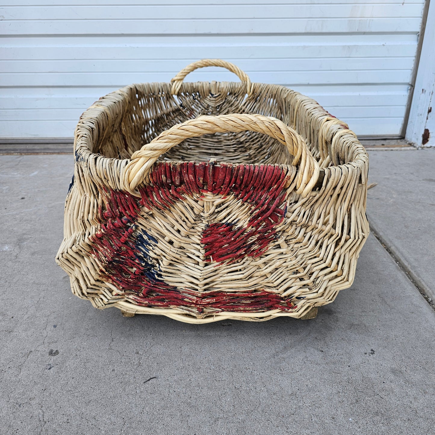 Wicker Grocer Basket