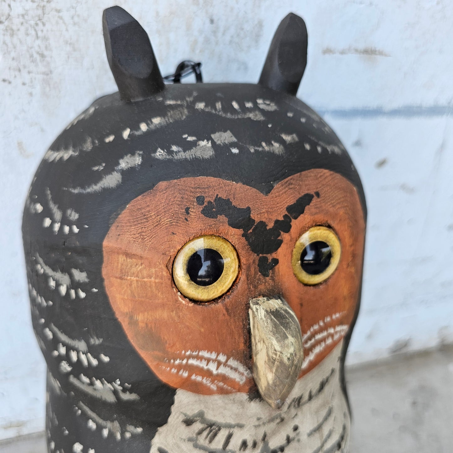 Wooden Folk Art Owl