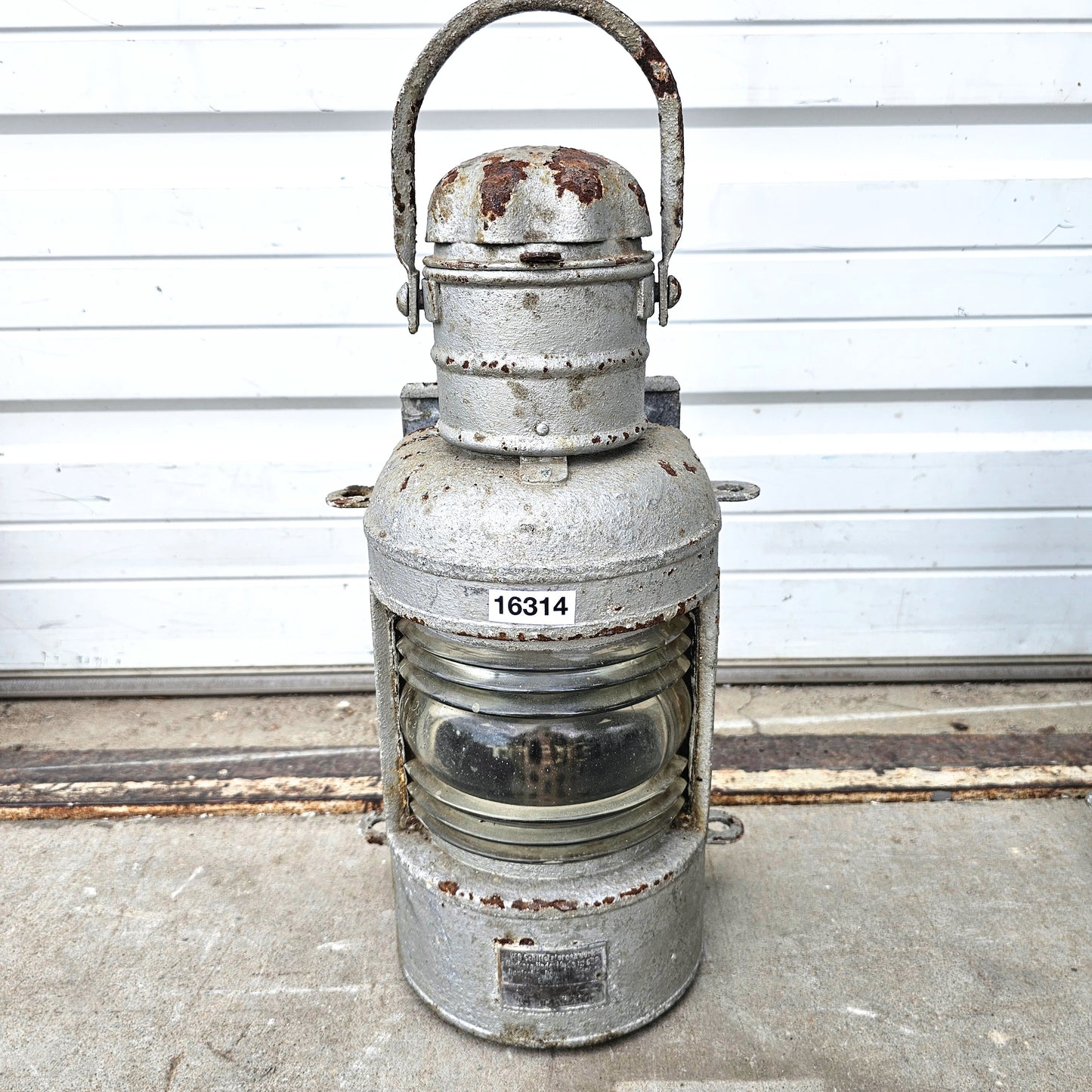 Silver Painted Nautical Lantern