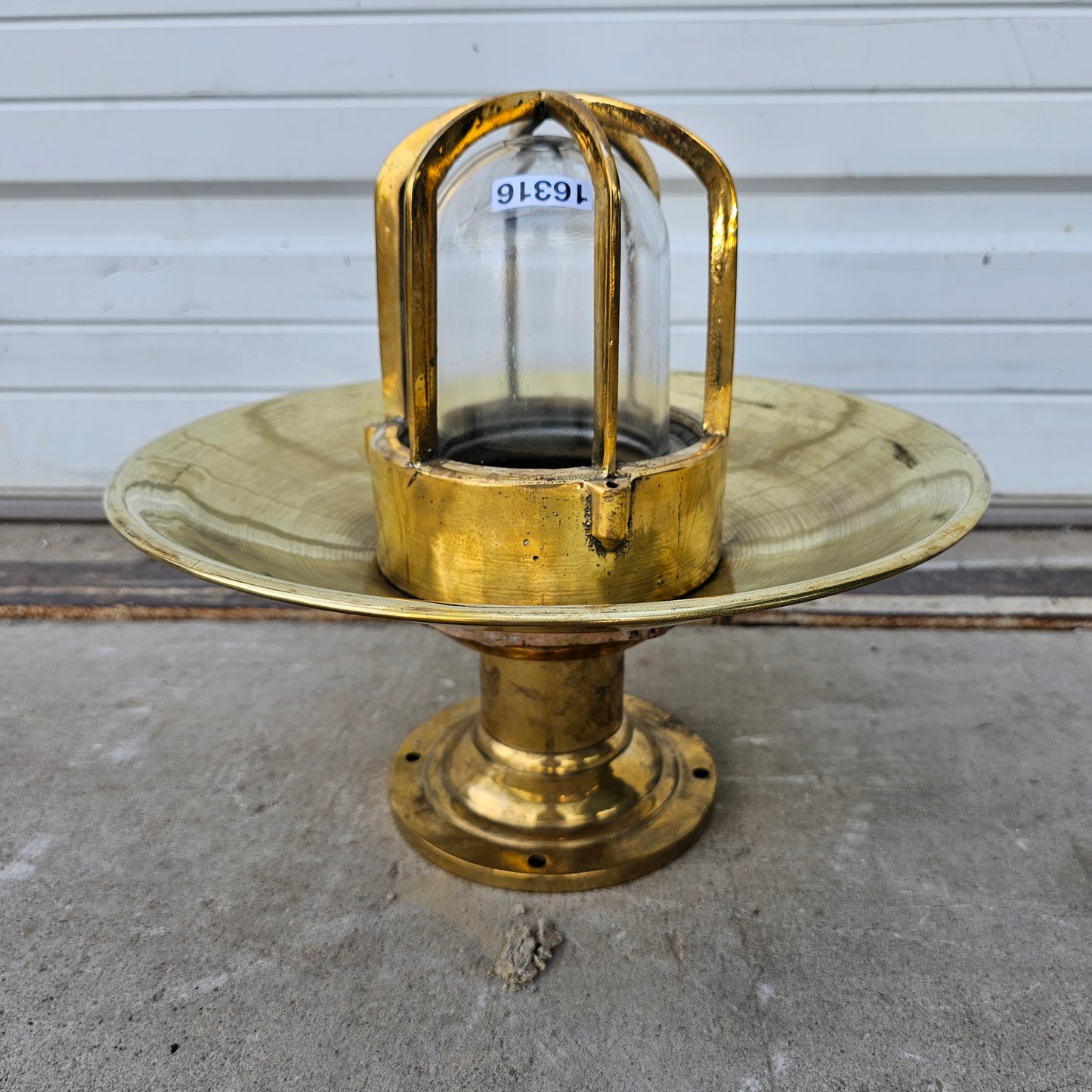 Large Brass Celling Mount Light