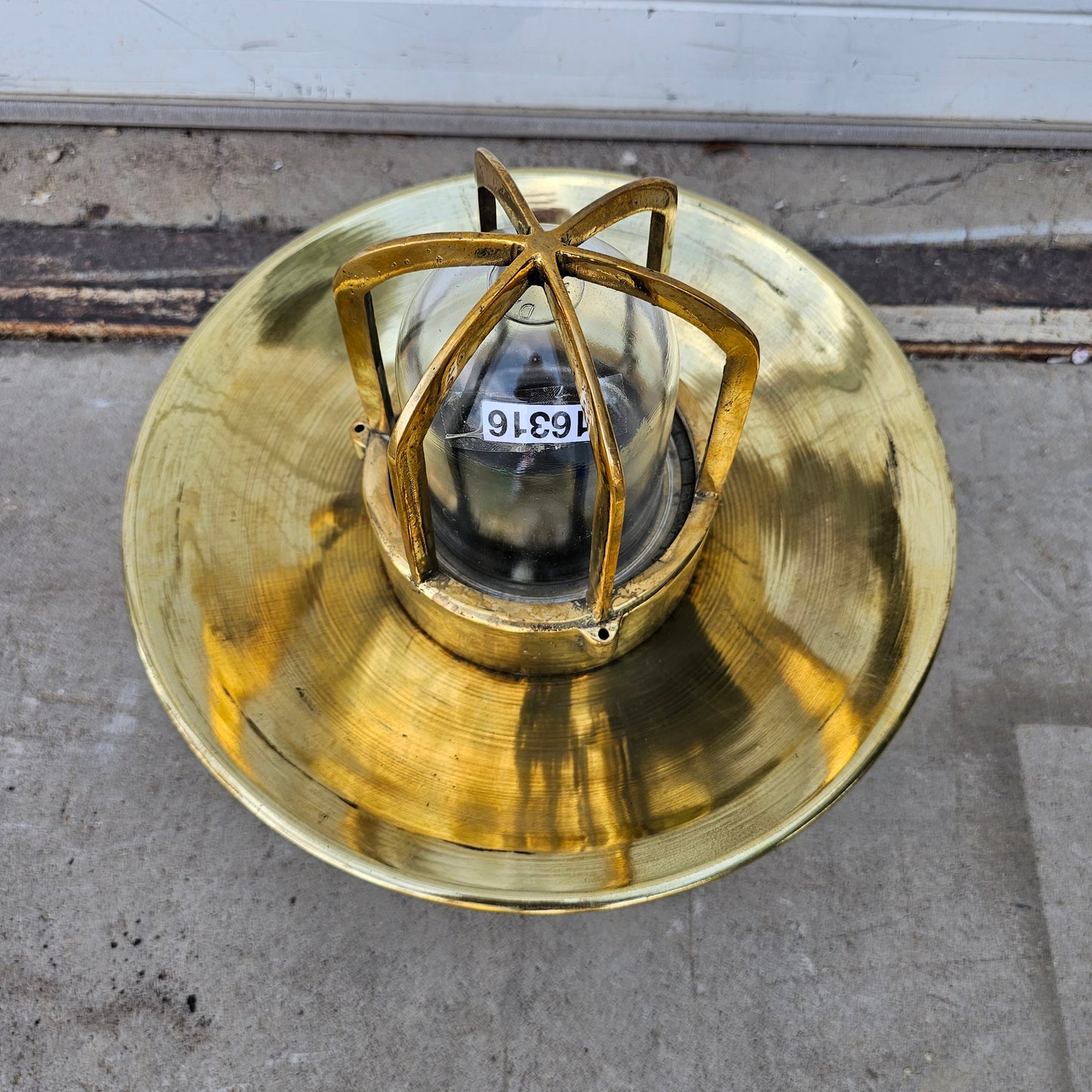 Large Brass Celling Mount Light