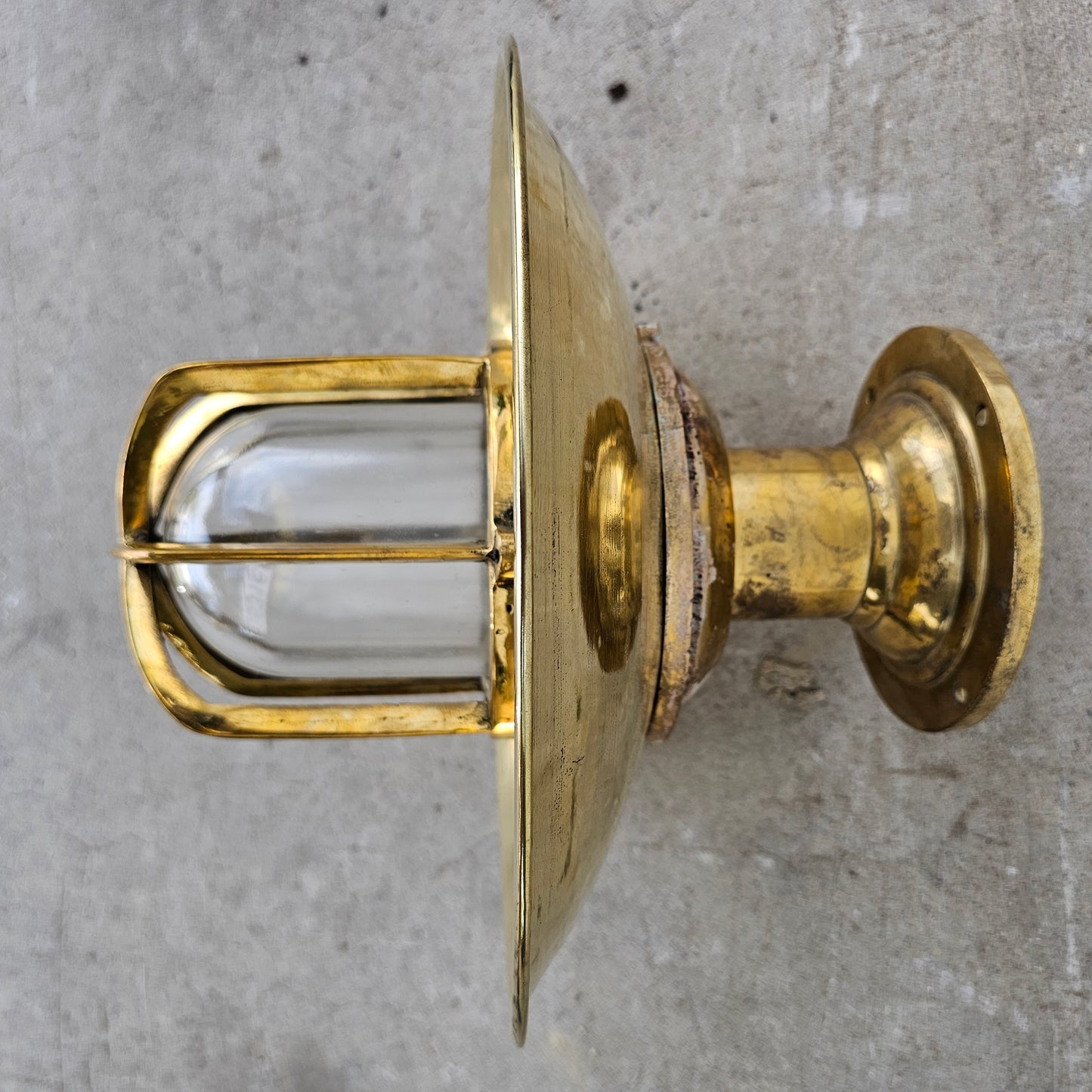 Large Brass Celling Mount Light