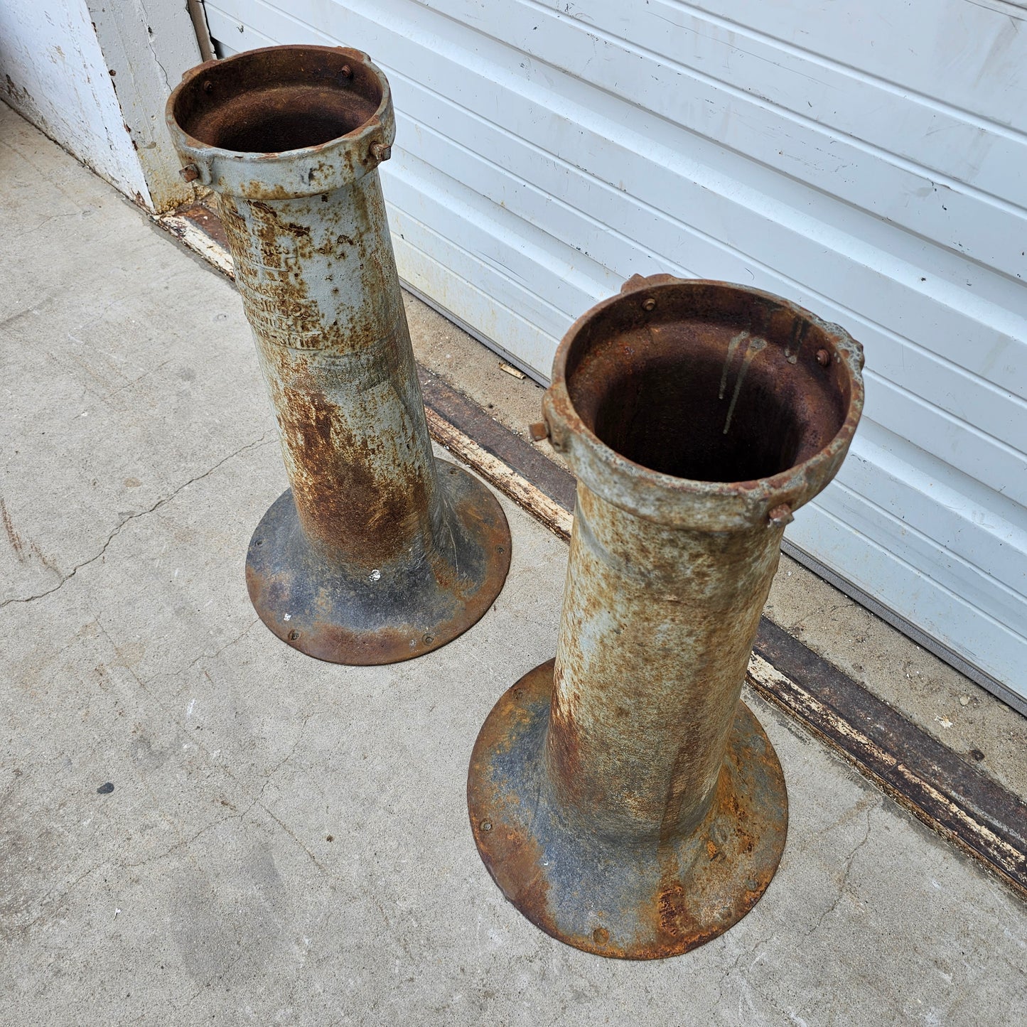 Pair of Industrial Iron Table Legs/Bases