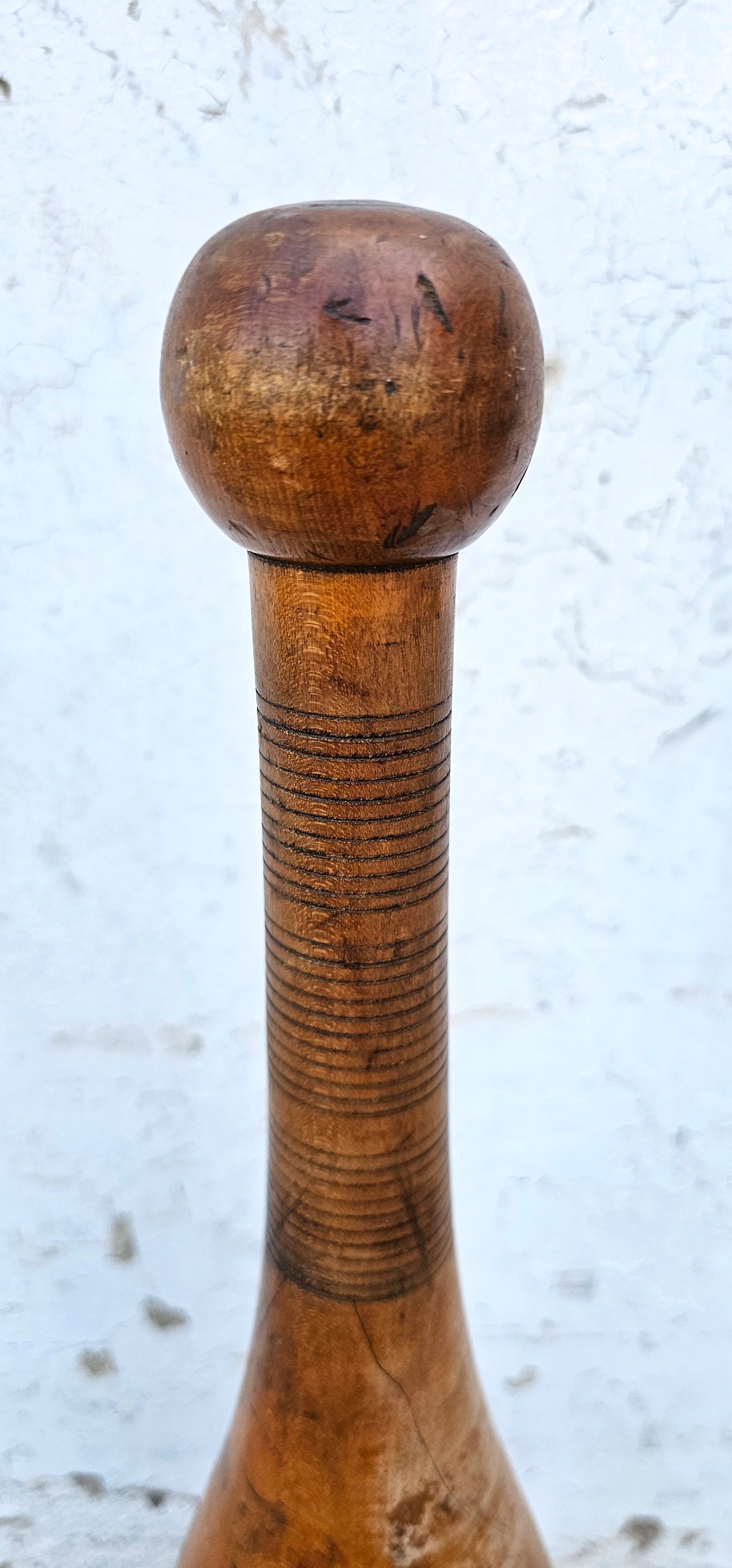 Large Antique Wooden Juggling/Exercise Pin