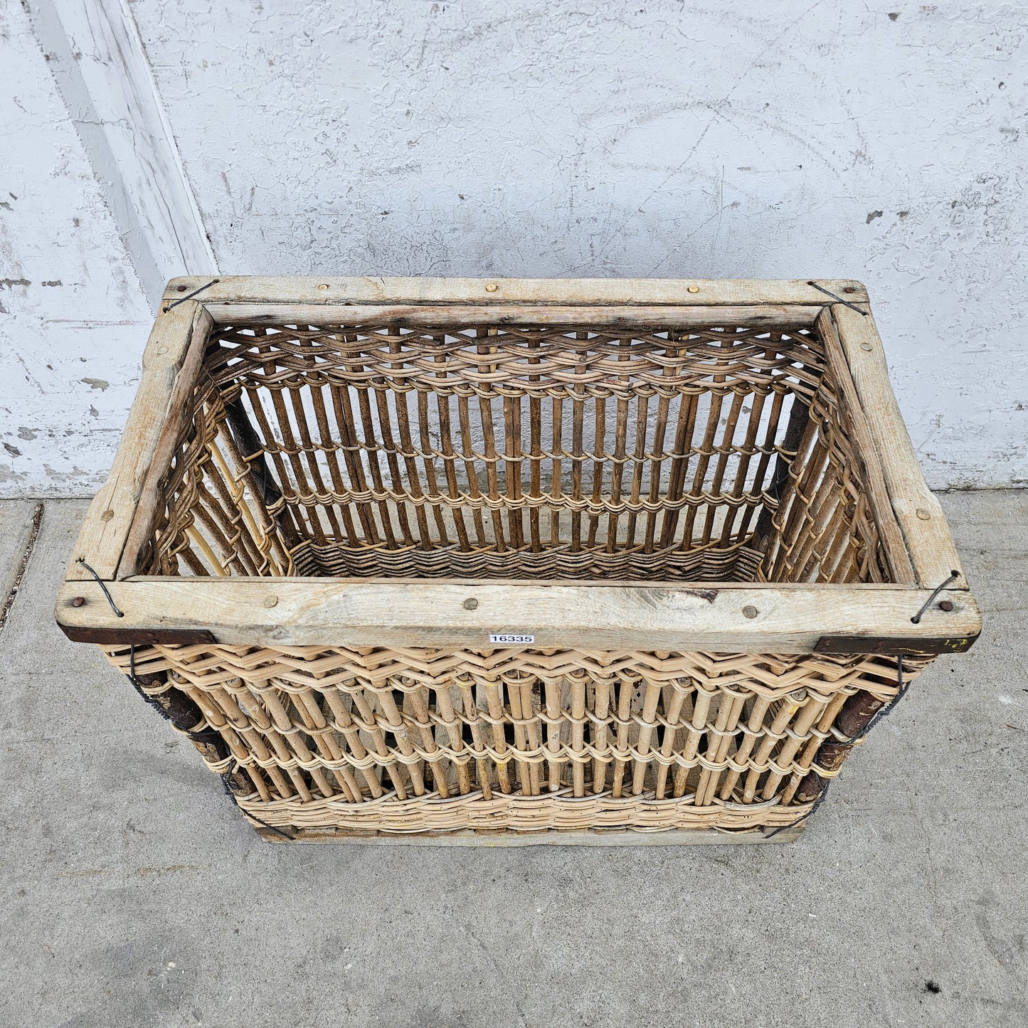 Rectangular French Wicker Basket