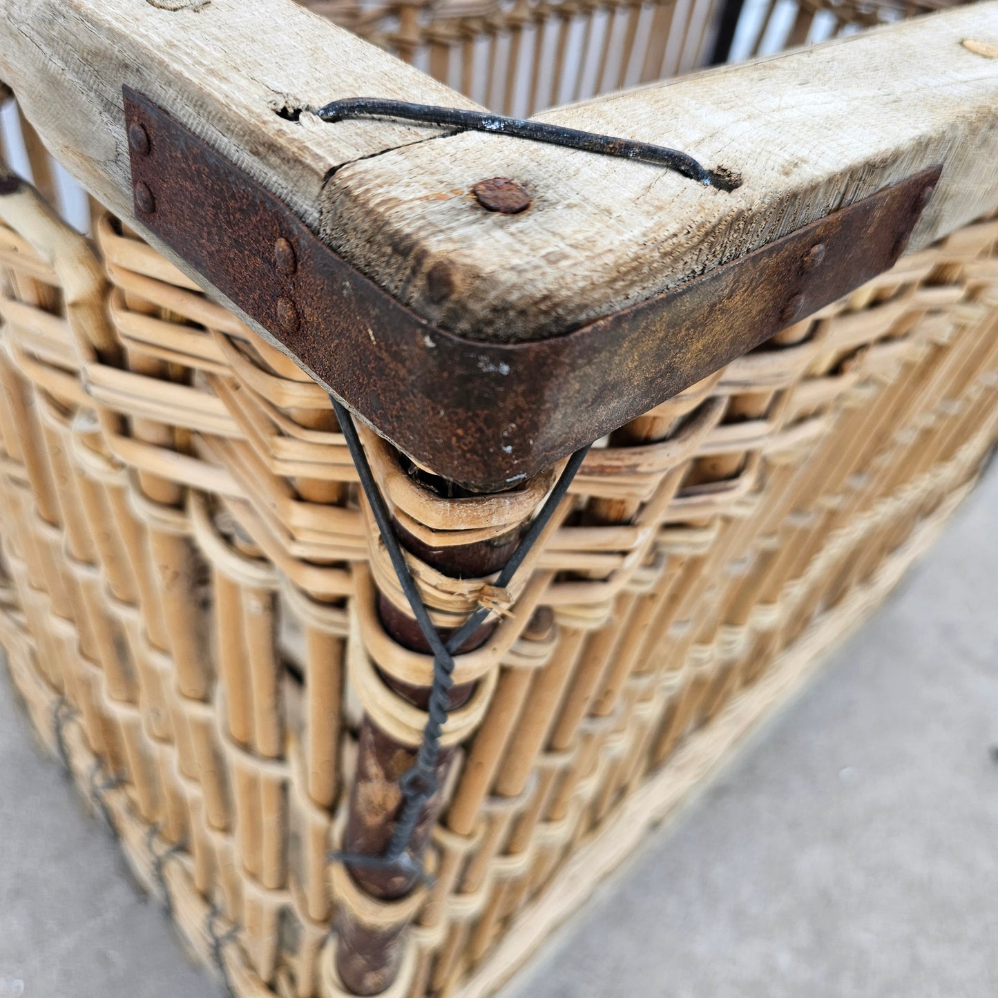 Rectangular French Wicker Basket