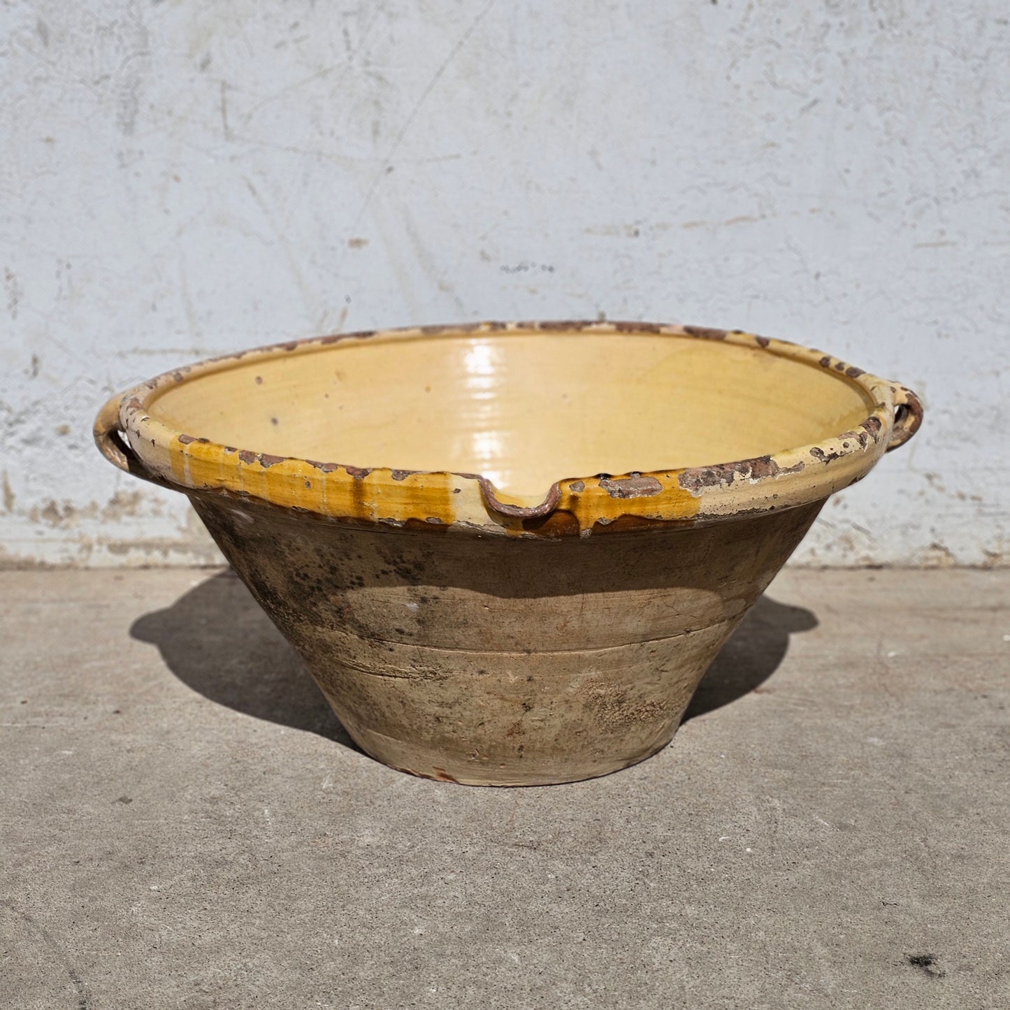 XL Yellow Glazed Bowl/Tian