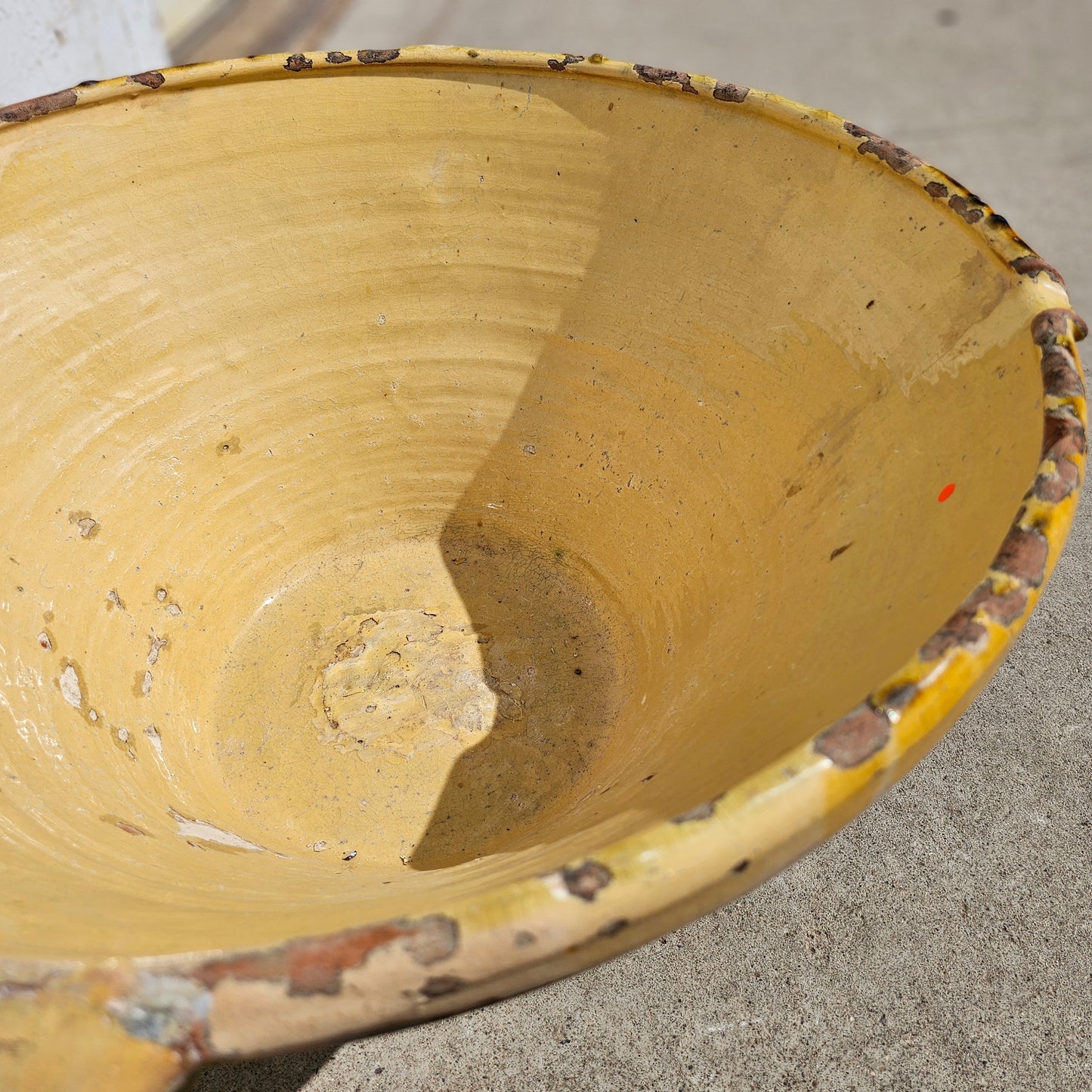 XL Yellow Glazed Bowl/Tian