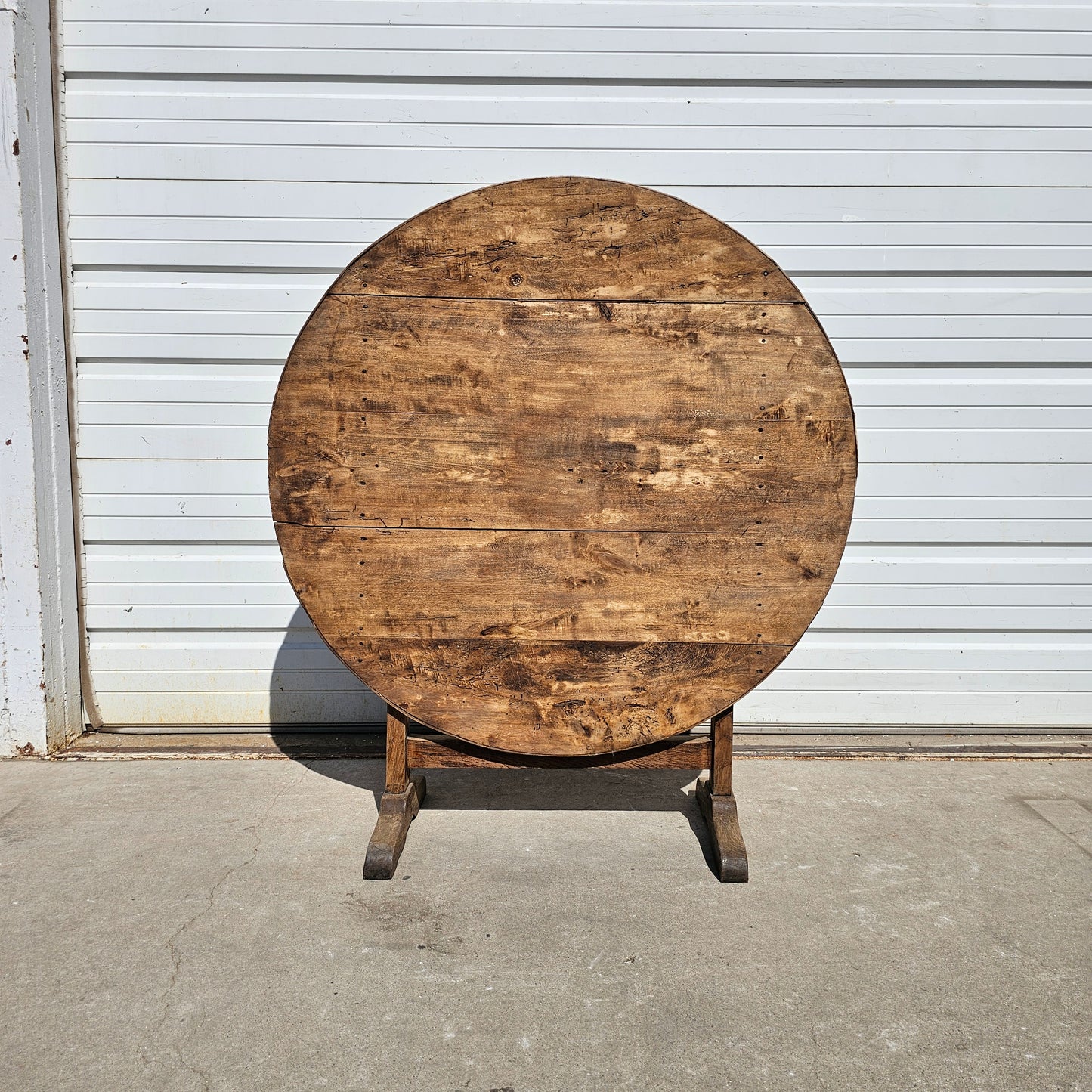 Round Wood Wine Table