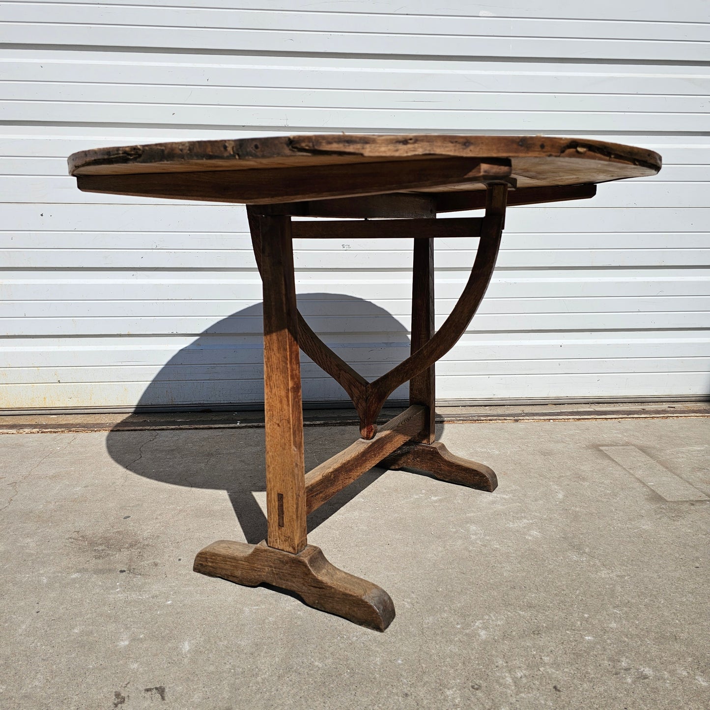 Round Wood Wine Table