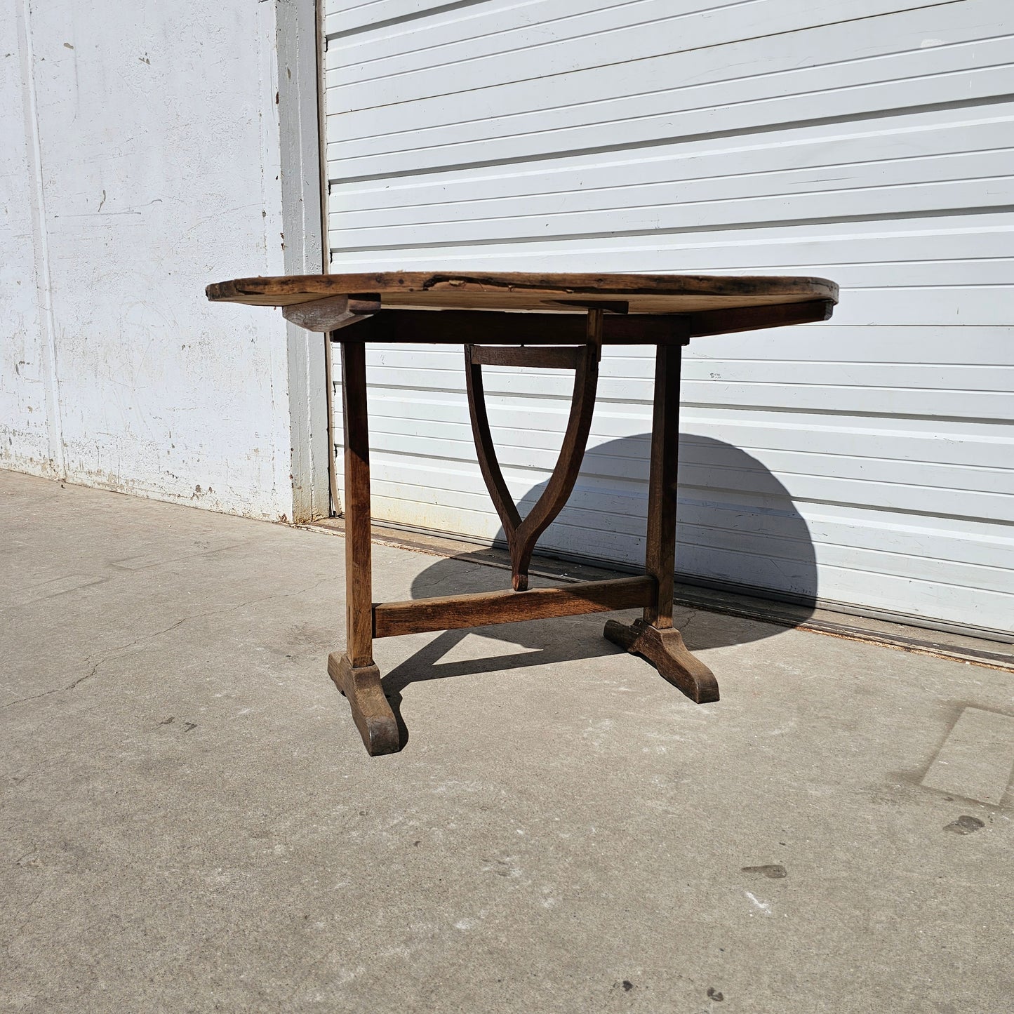 Round Wood Wine Table