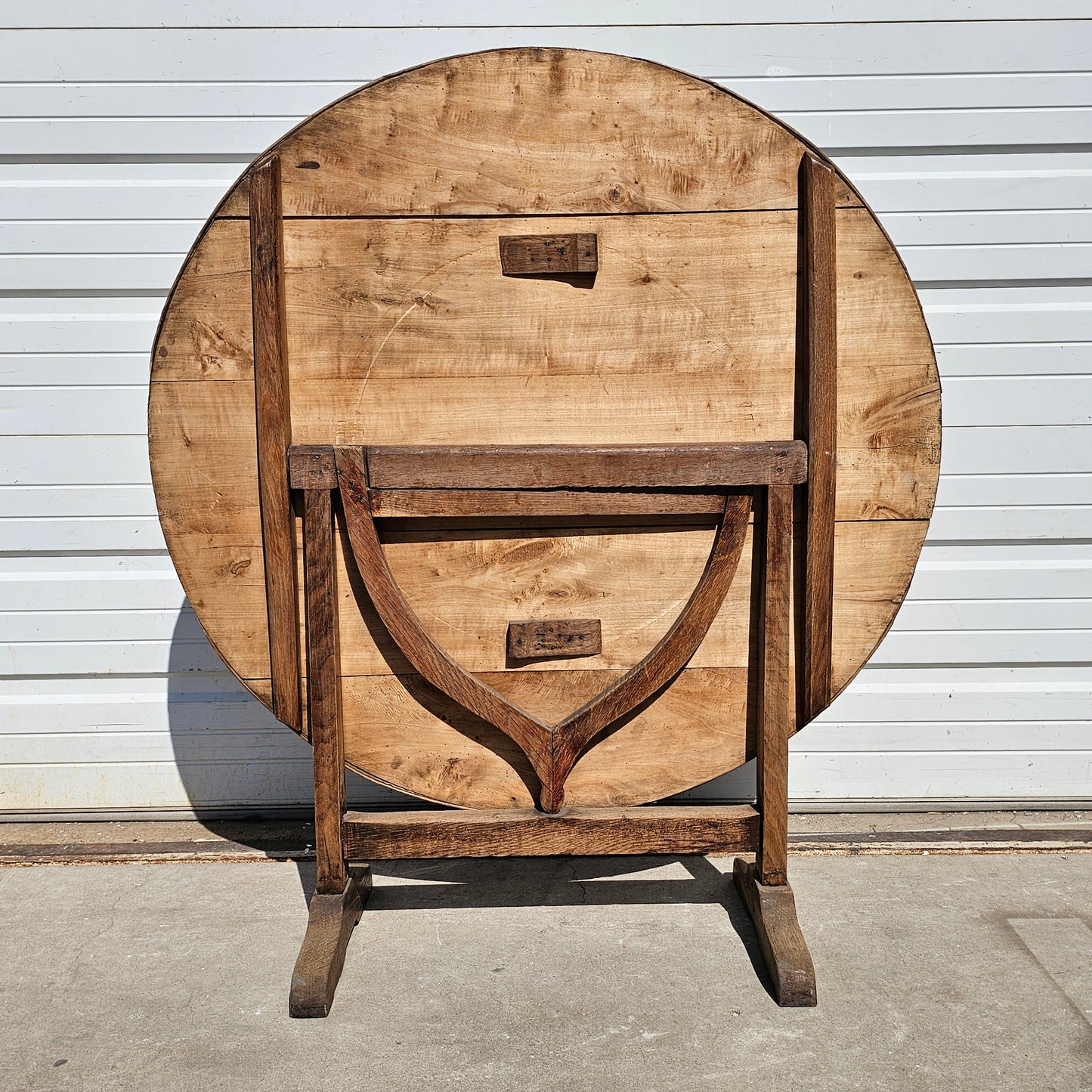 Round Wood Wine Table