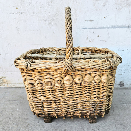 Wicker Champagne Bottle Carrier