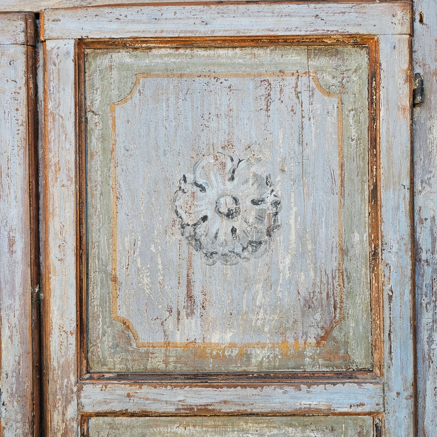 19th C. French Painted Cupboard/Cabinet