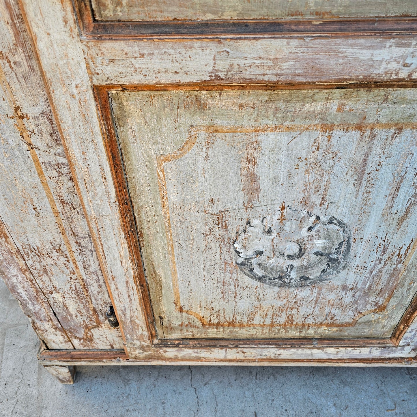 19th C. French Painted Cupboard/Cabinet