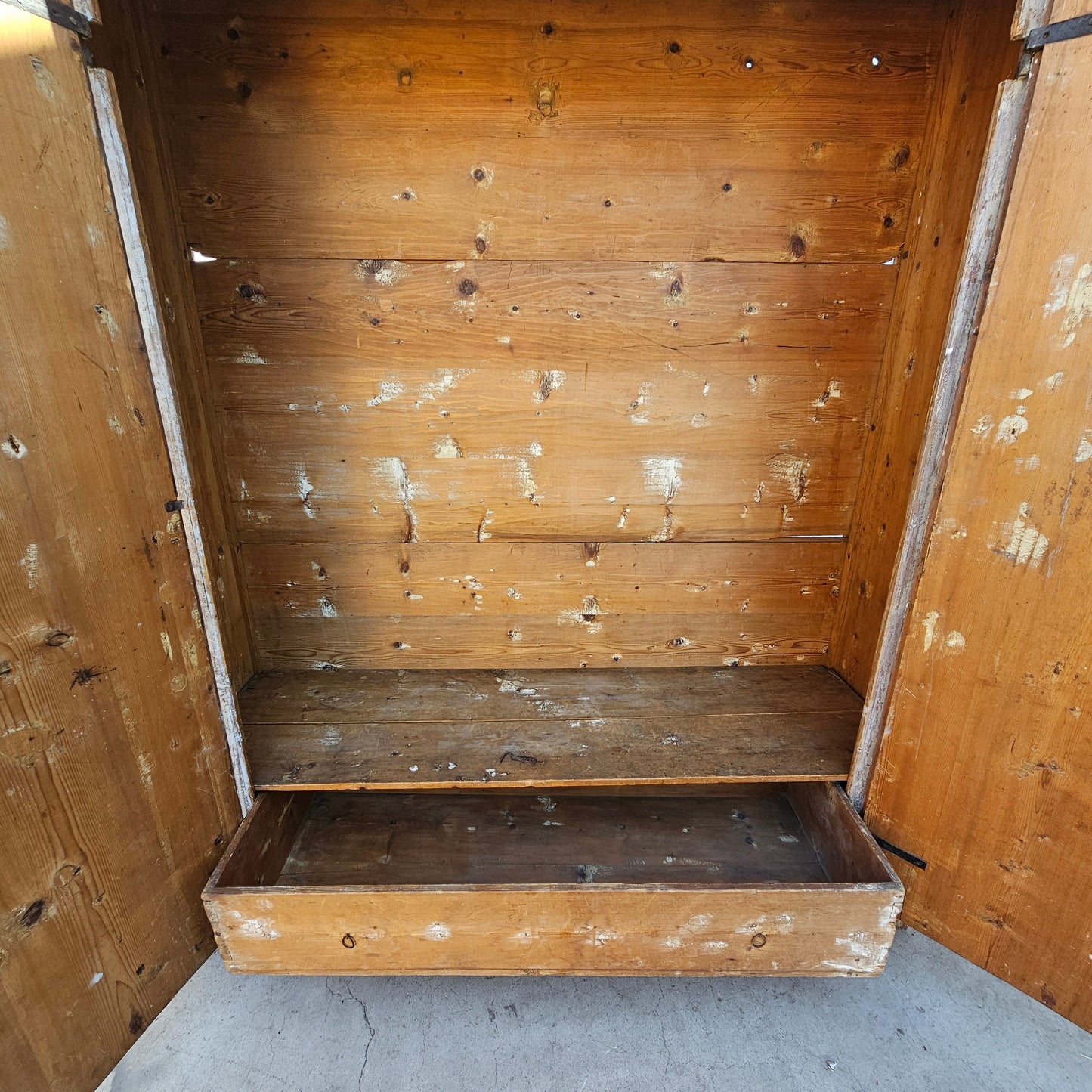 19th C. French Painted Cupboard/Cabinet