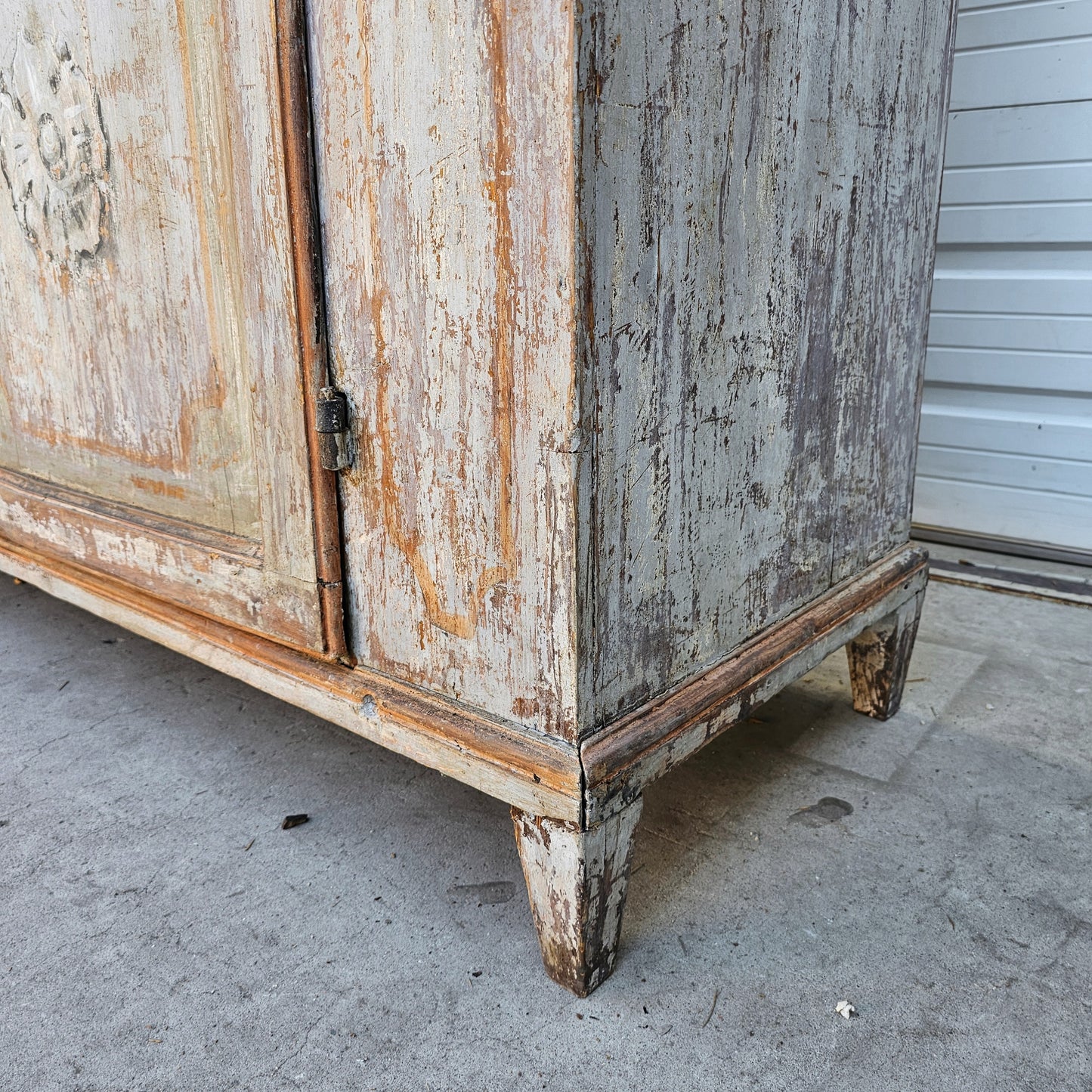 19th C. French Painted Cupboard/Cabinet