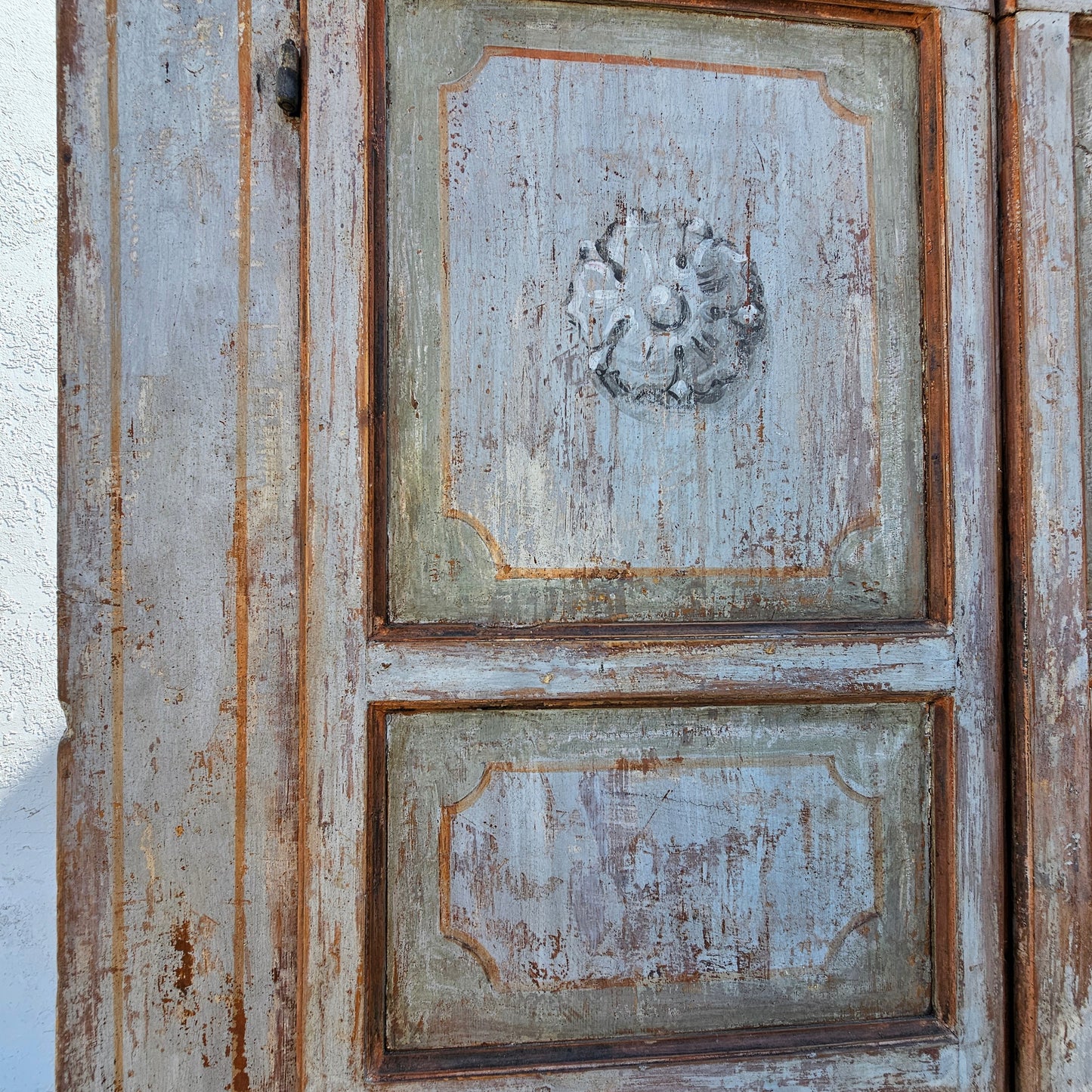 19th C. French Painted Cupboard/Cabinet