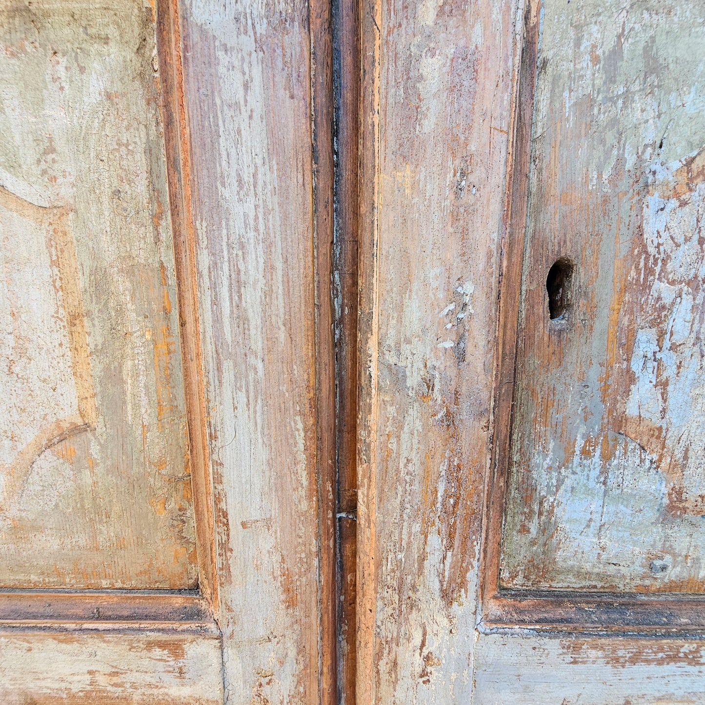 19th C. French Painted Cupboard/Cabinet