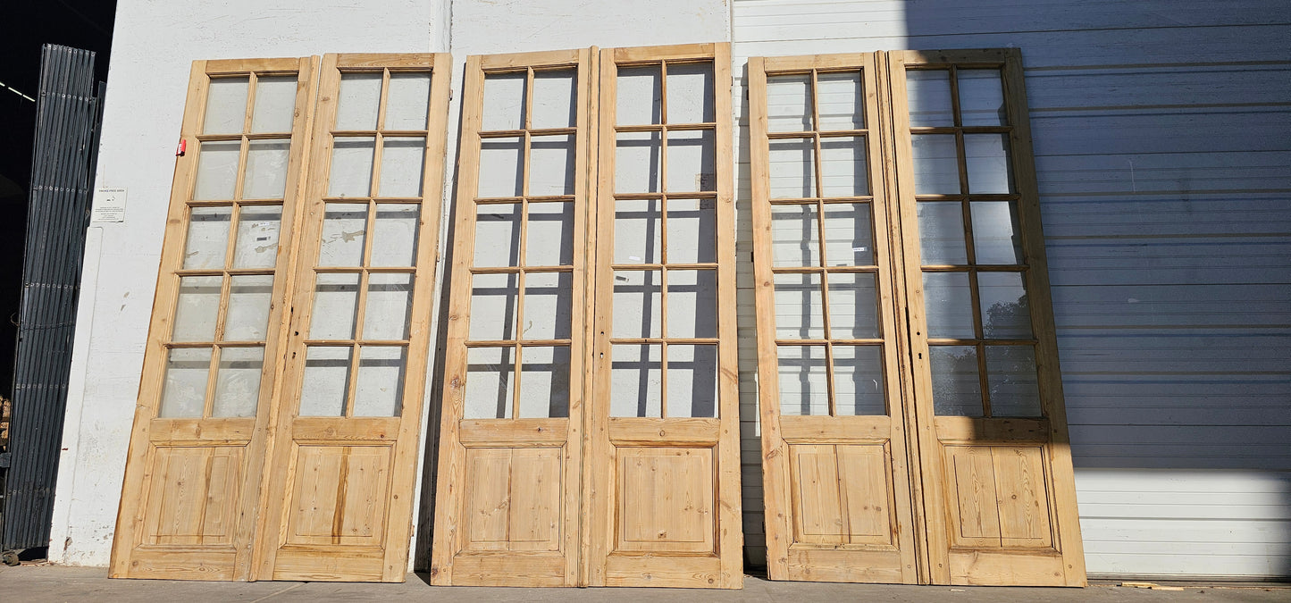 Pair of Wood French Doors w/20 Lites