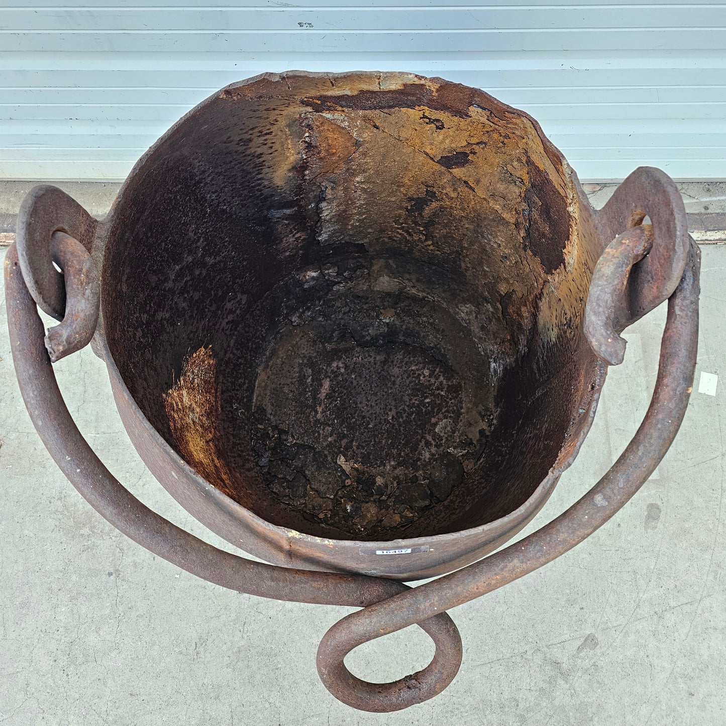 Large Iron Mining Bucket