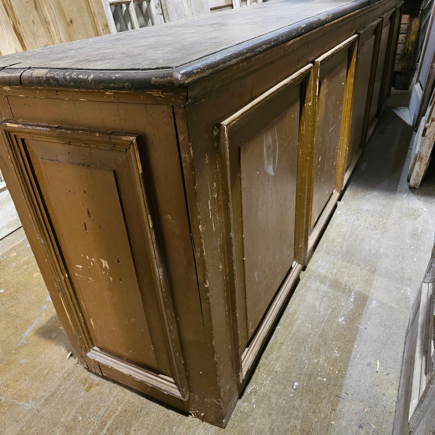 Antique 38 Drawer German Apothecary Counter/Cabinet