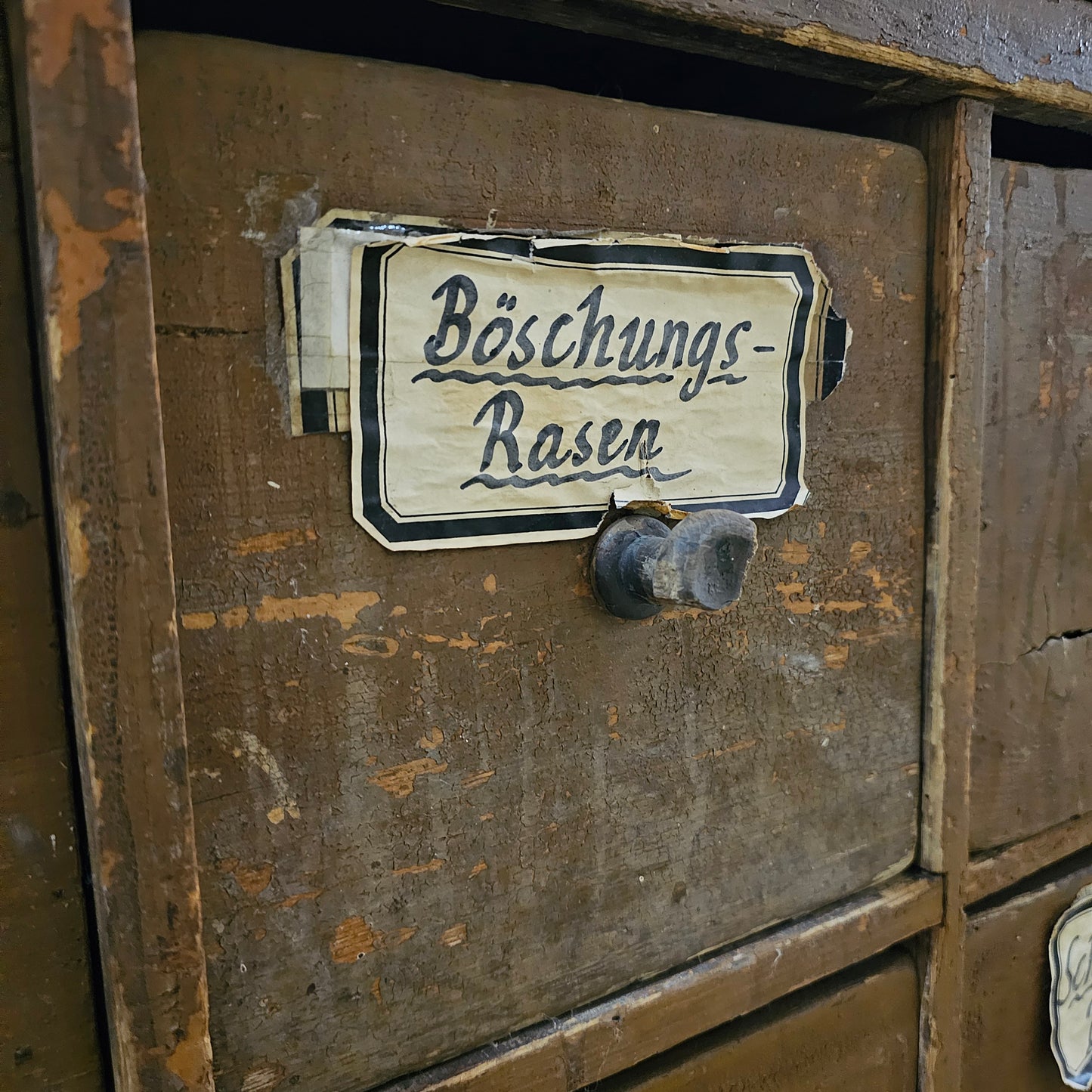 Antique 38 Drawer German Apothecary Counter/Cabinet