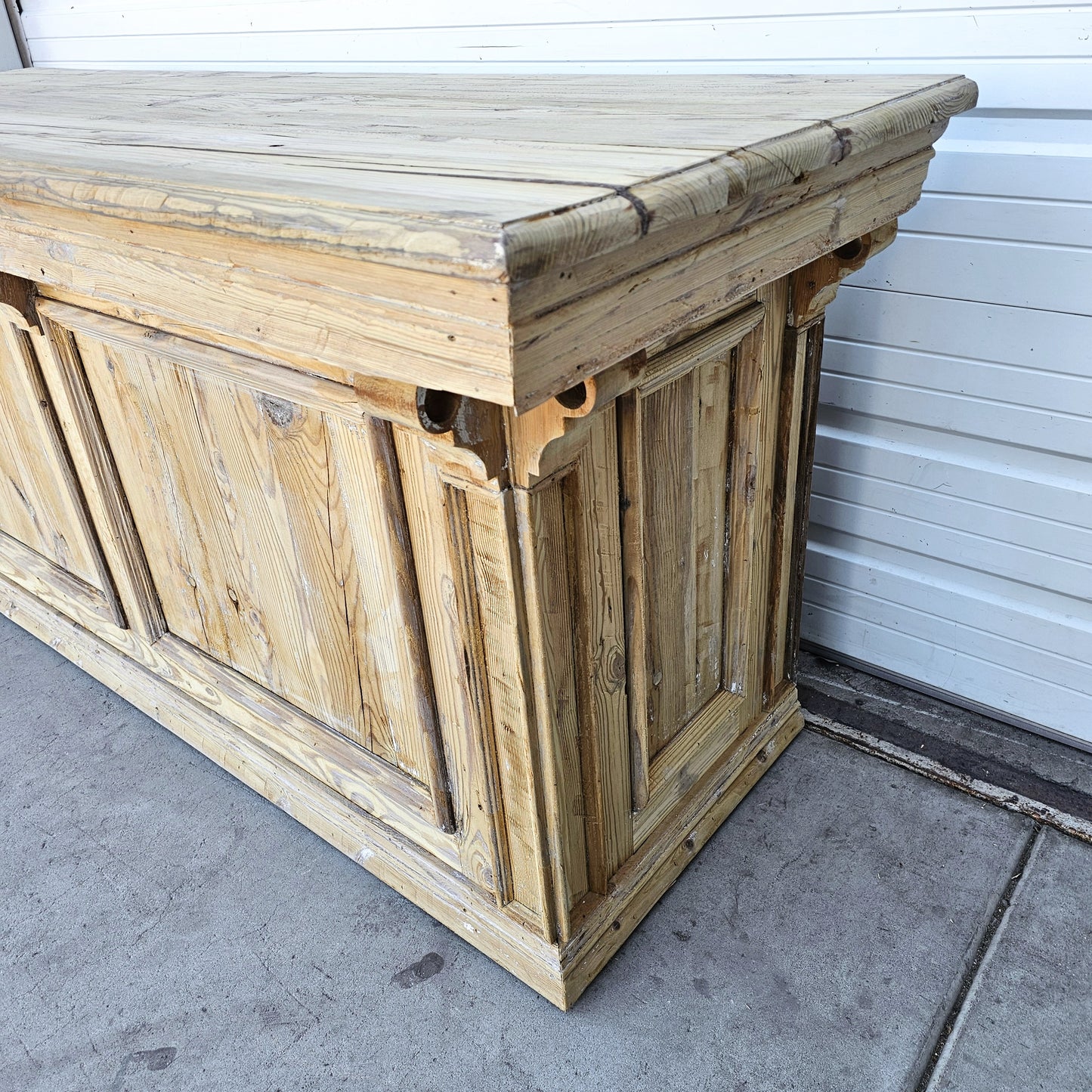 Stripped Wood Store Counter / Island