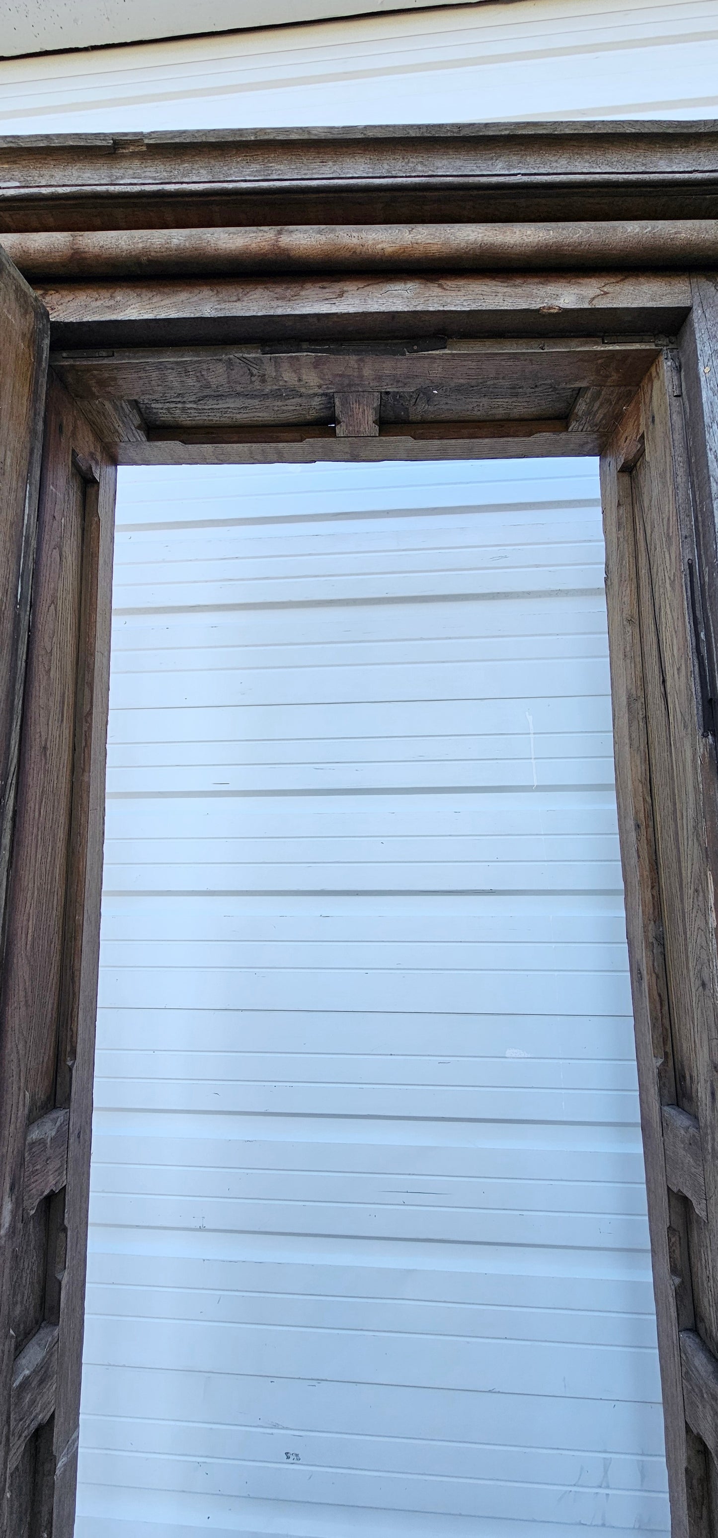 Antique French Wine Cellar Door in Frame