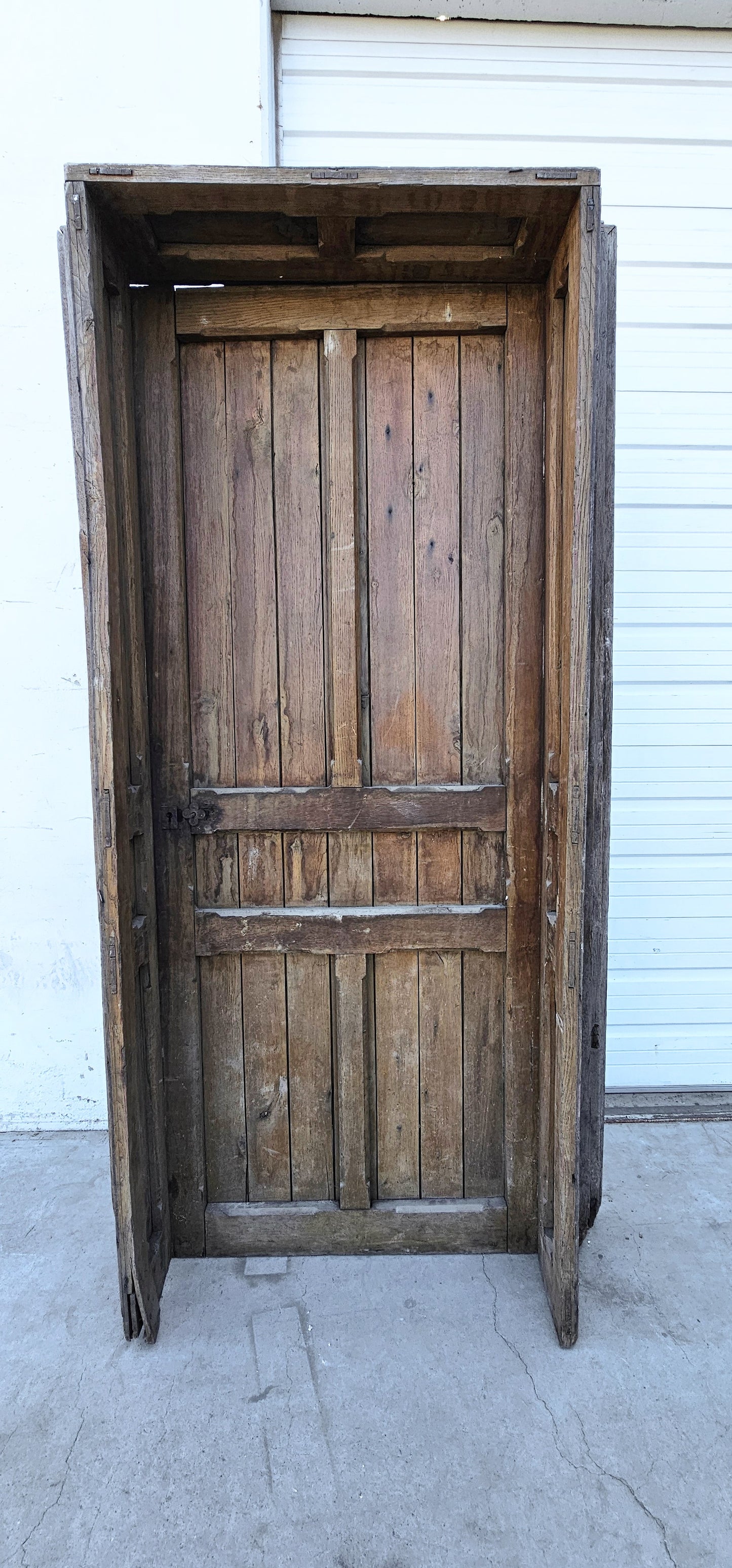 Antique French Wine Cellar Door in Frame