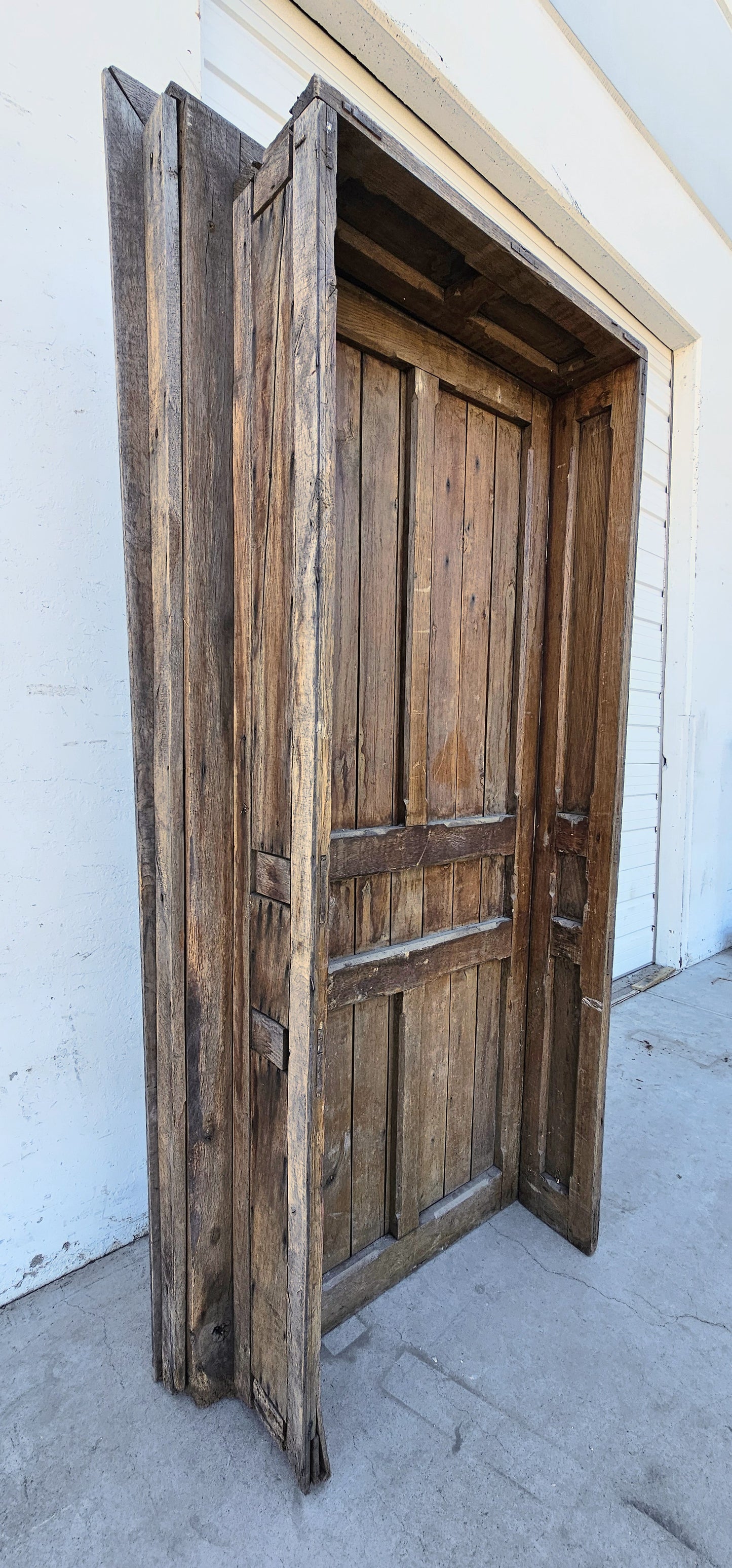 Antique French Wine Cellar Door in Frame