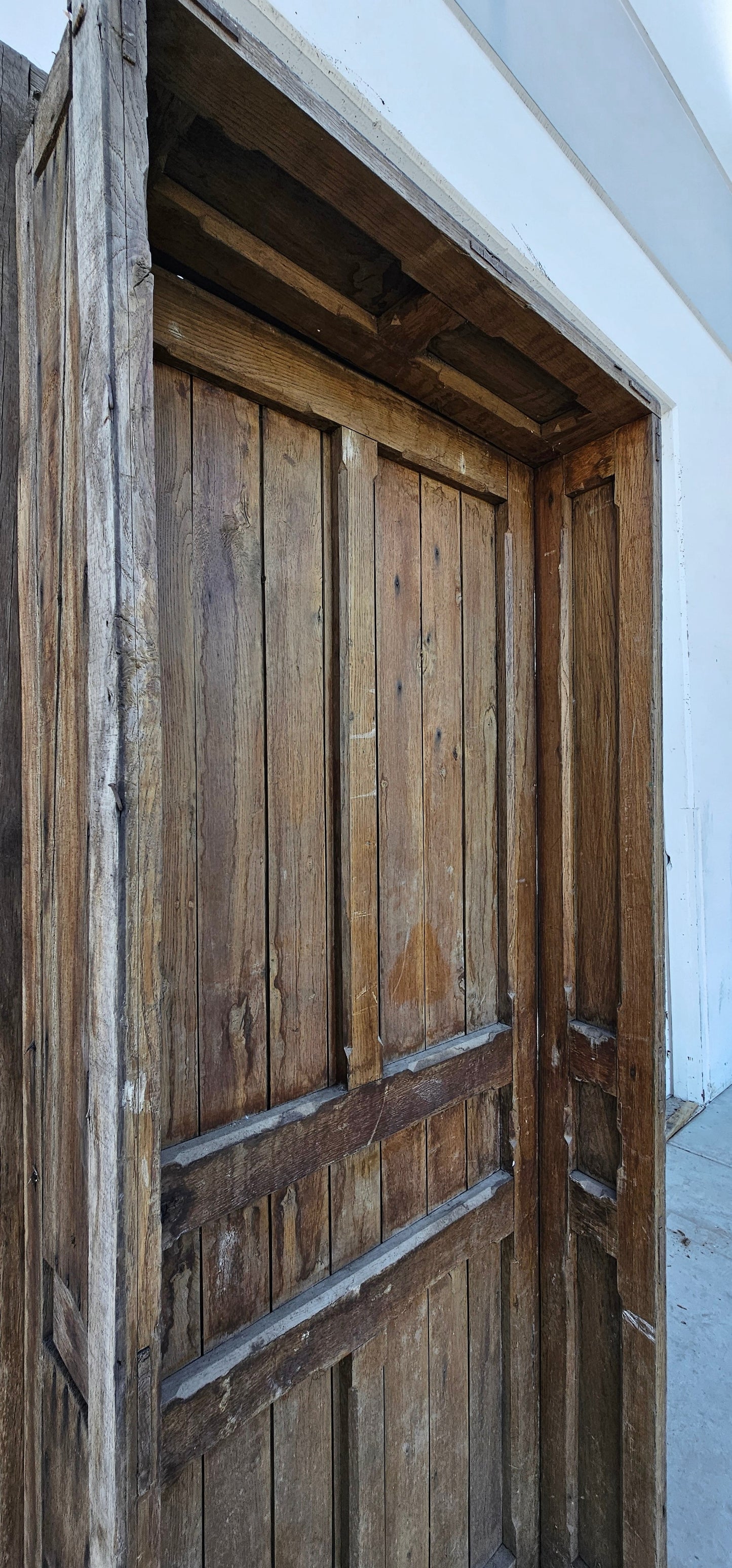 Antique French Wine Cellar Door in Frame