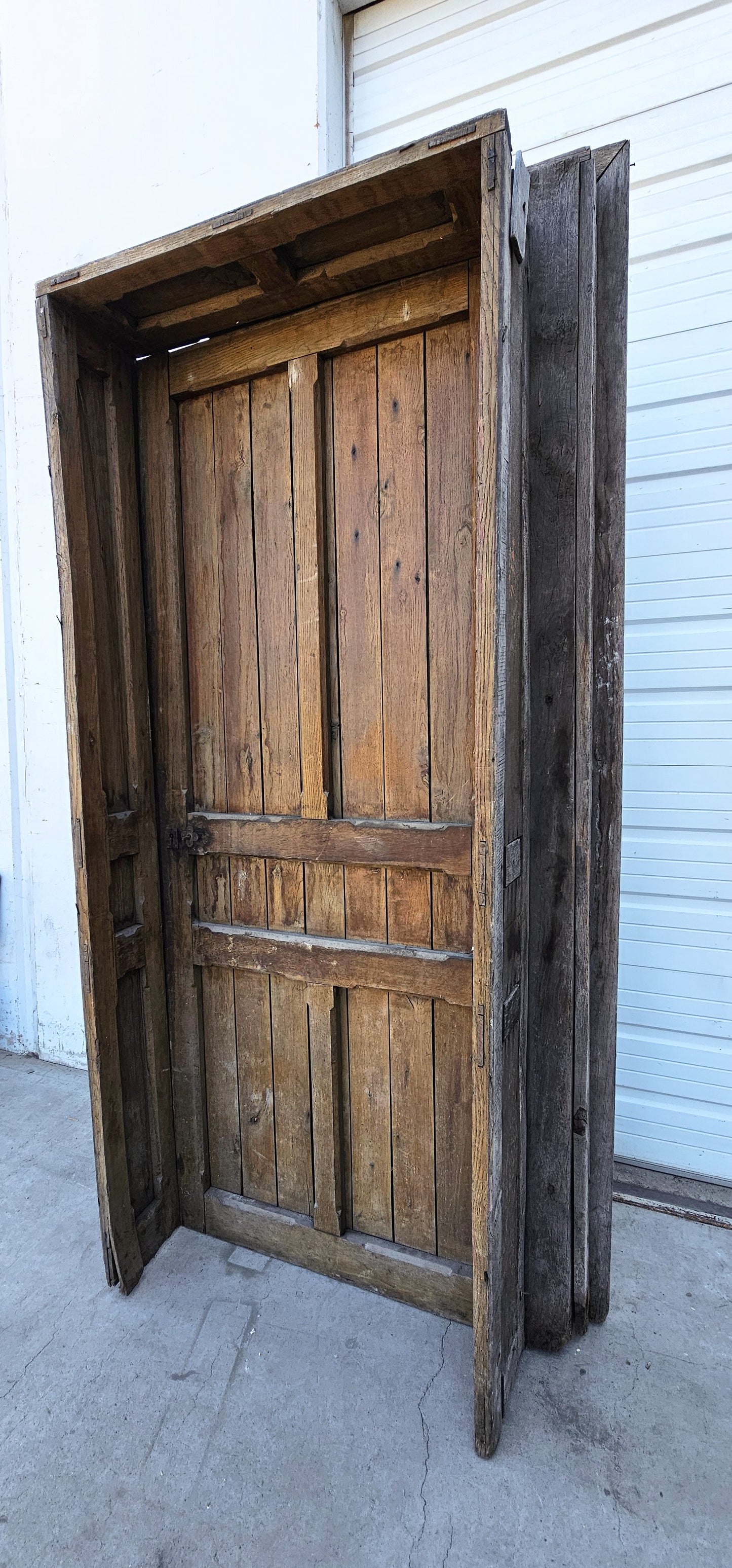 Antique French Wine Cellar Door in Frame