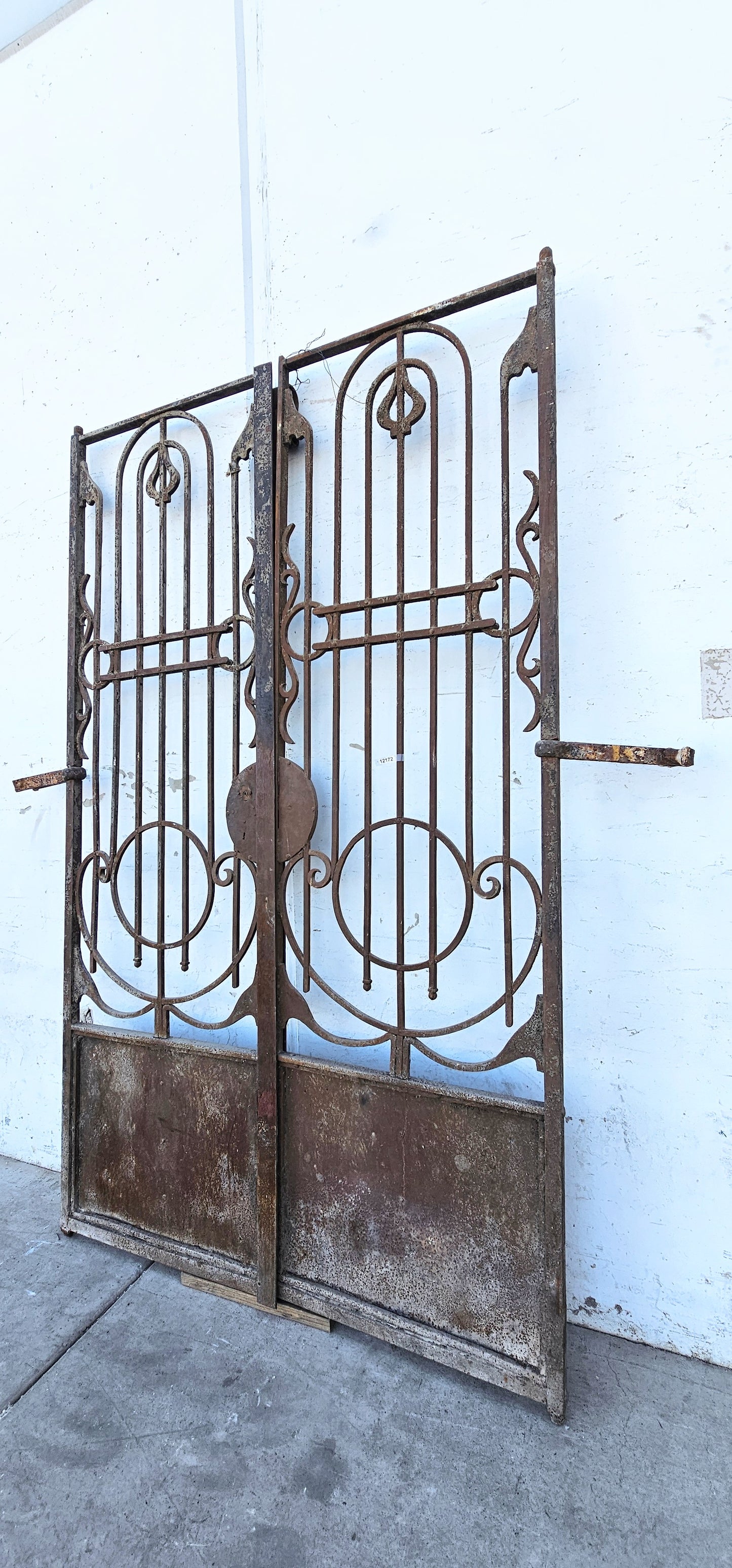 Pair of French Ornate Iron Gates