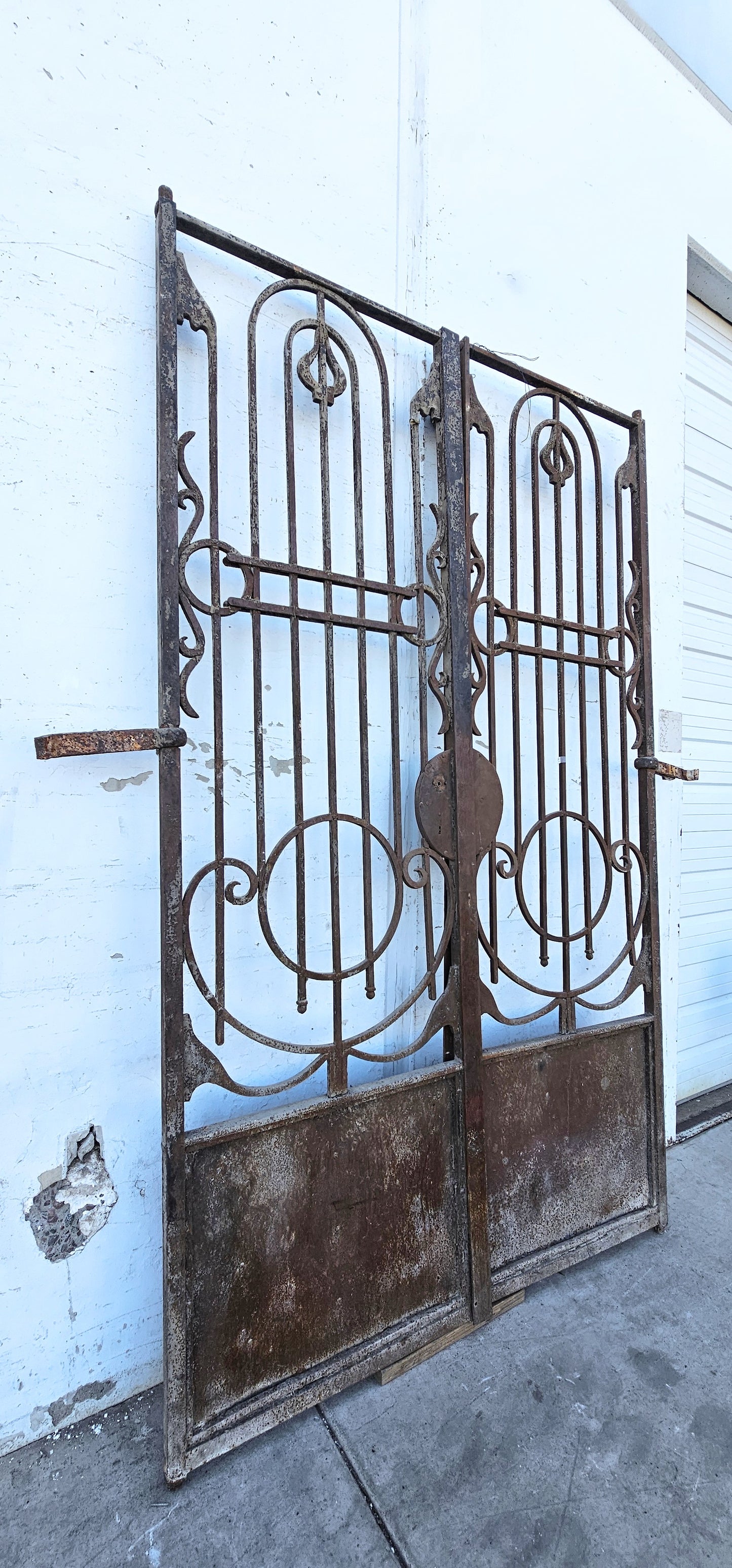 Pair of French Ornate Iron Gates