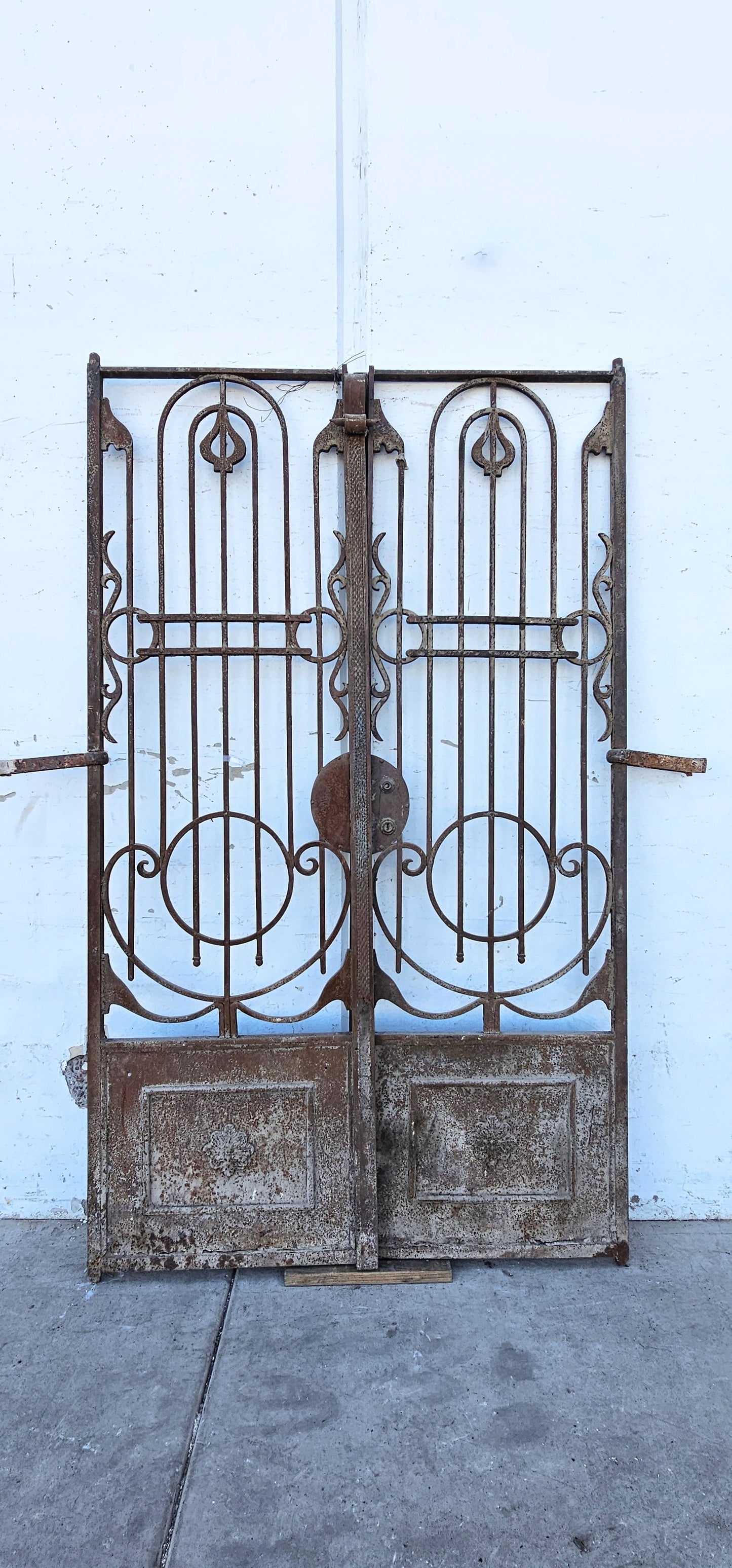 Pair of French Ornate Iron Gates