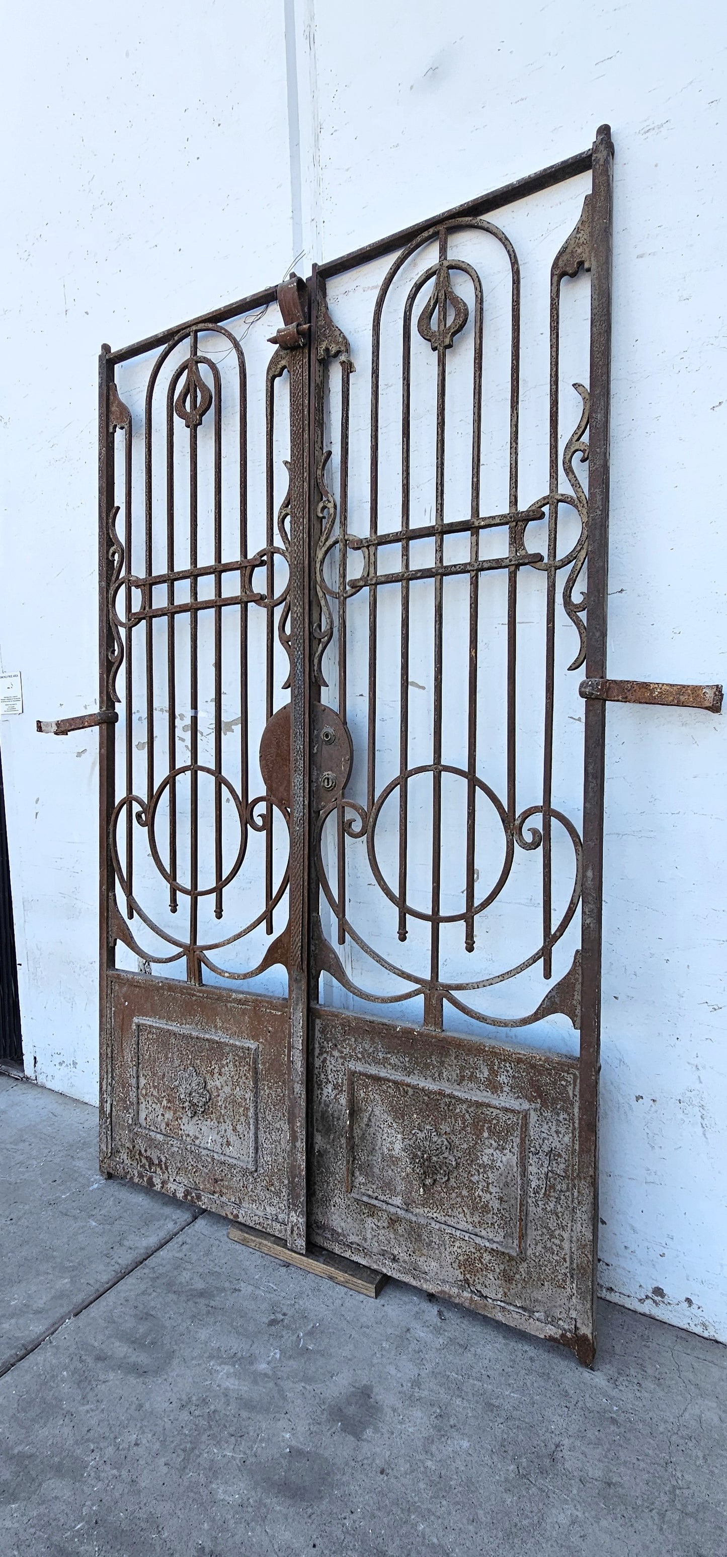 Pair of French Ornate Iron Gates