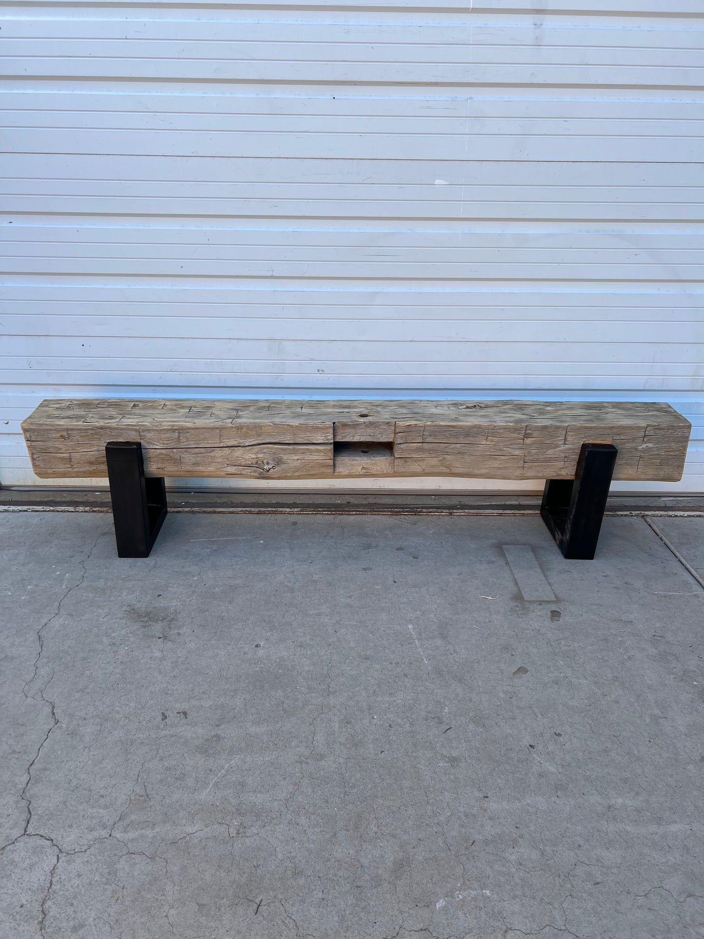 Antique Barn Beam Bench