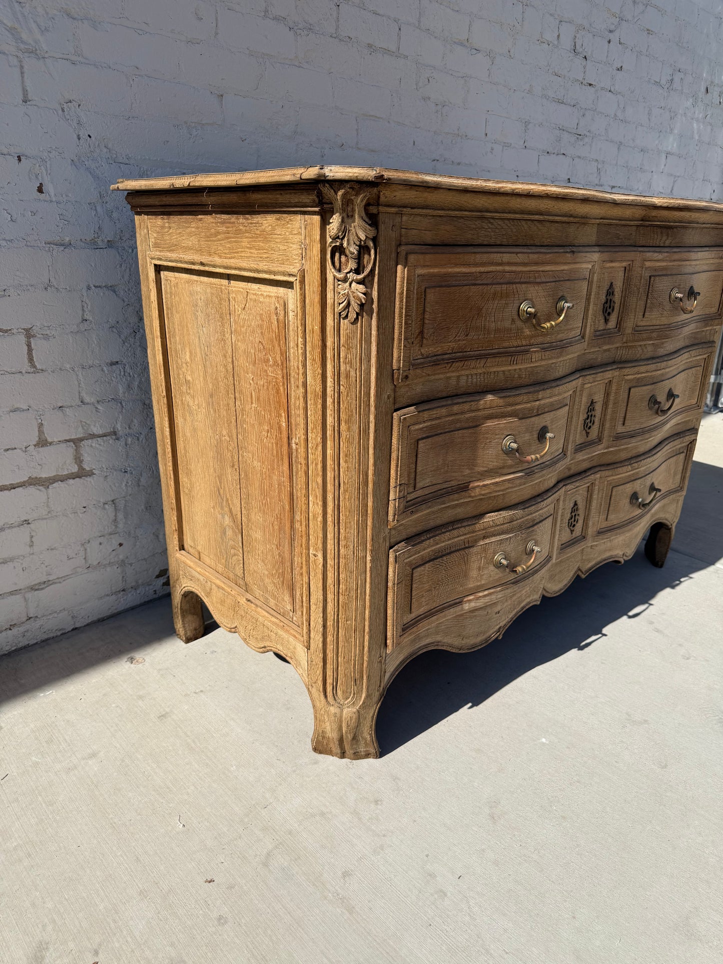 French Bleached Oak Commode/Dresser