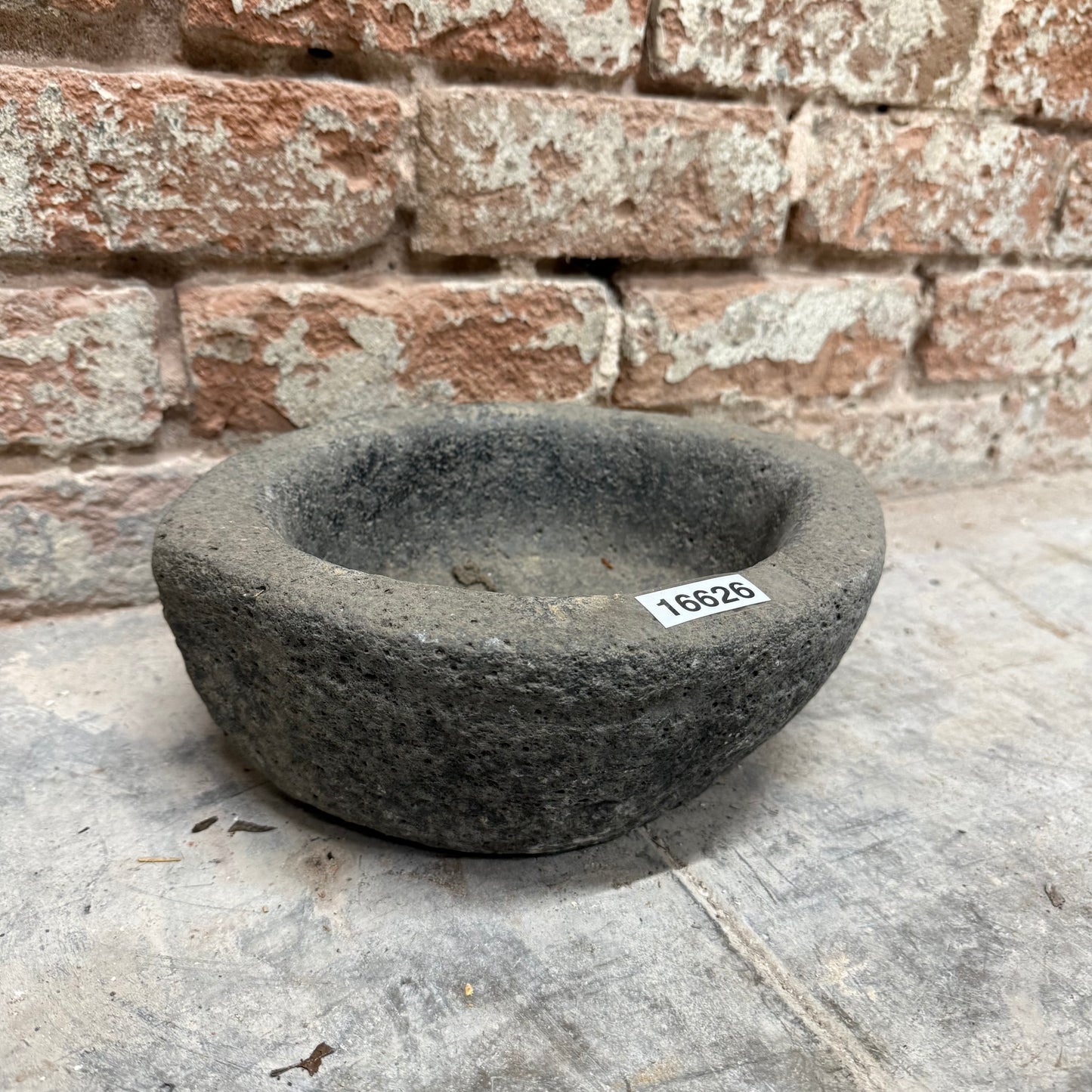 Oblong Stone Mortar Bowl
