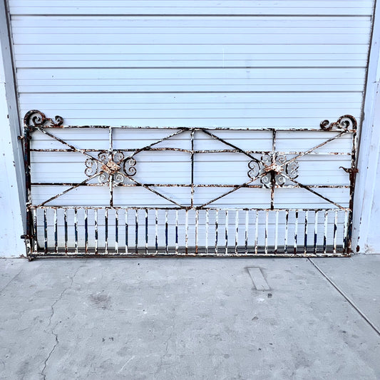 French Cast Iron Painted Gate