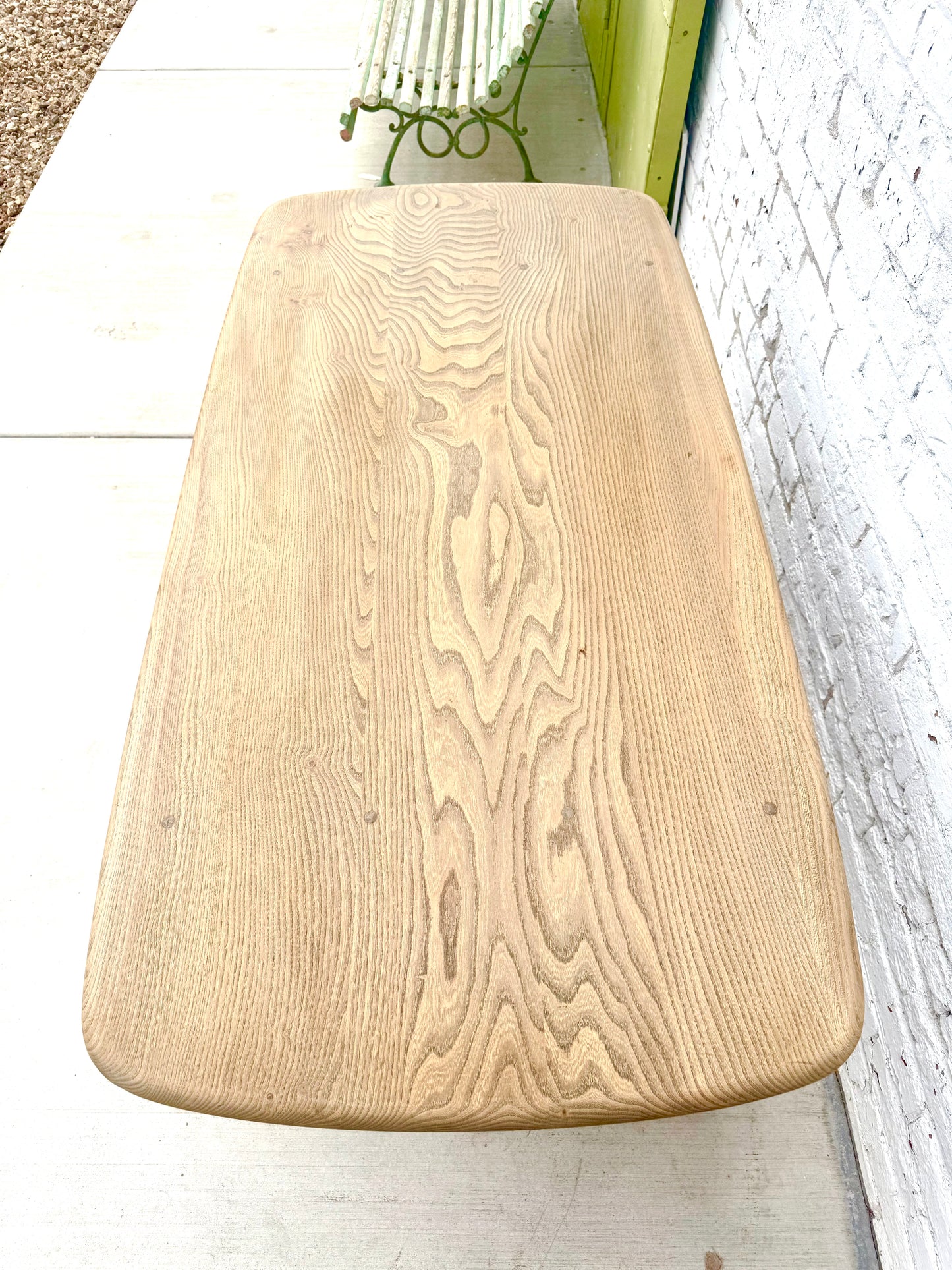 Stripped Oak English Trestle Table