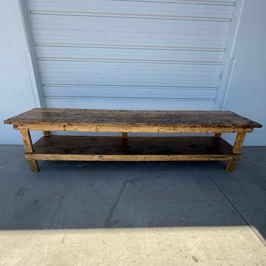 Distressed Farmhouse Work Table