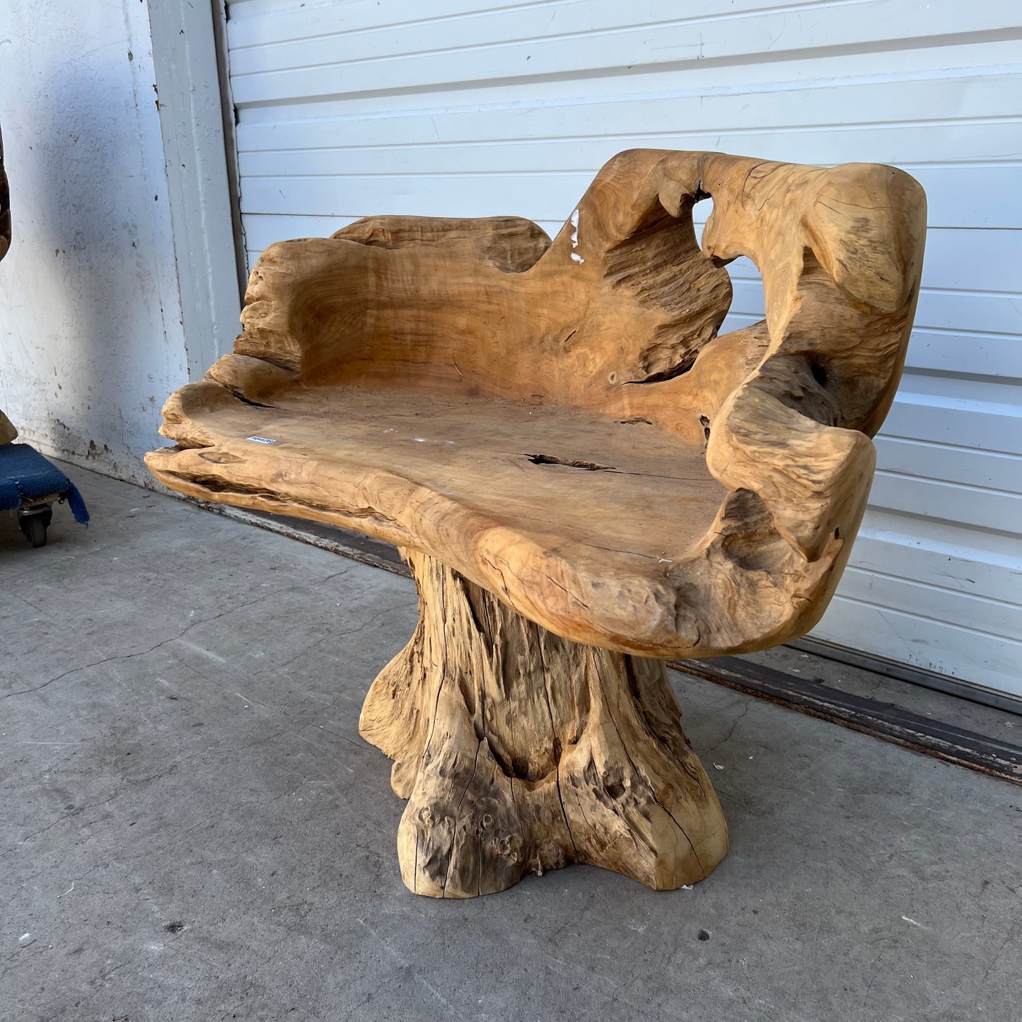 Primitive Wooden Stump/Root Chair