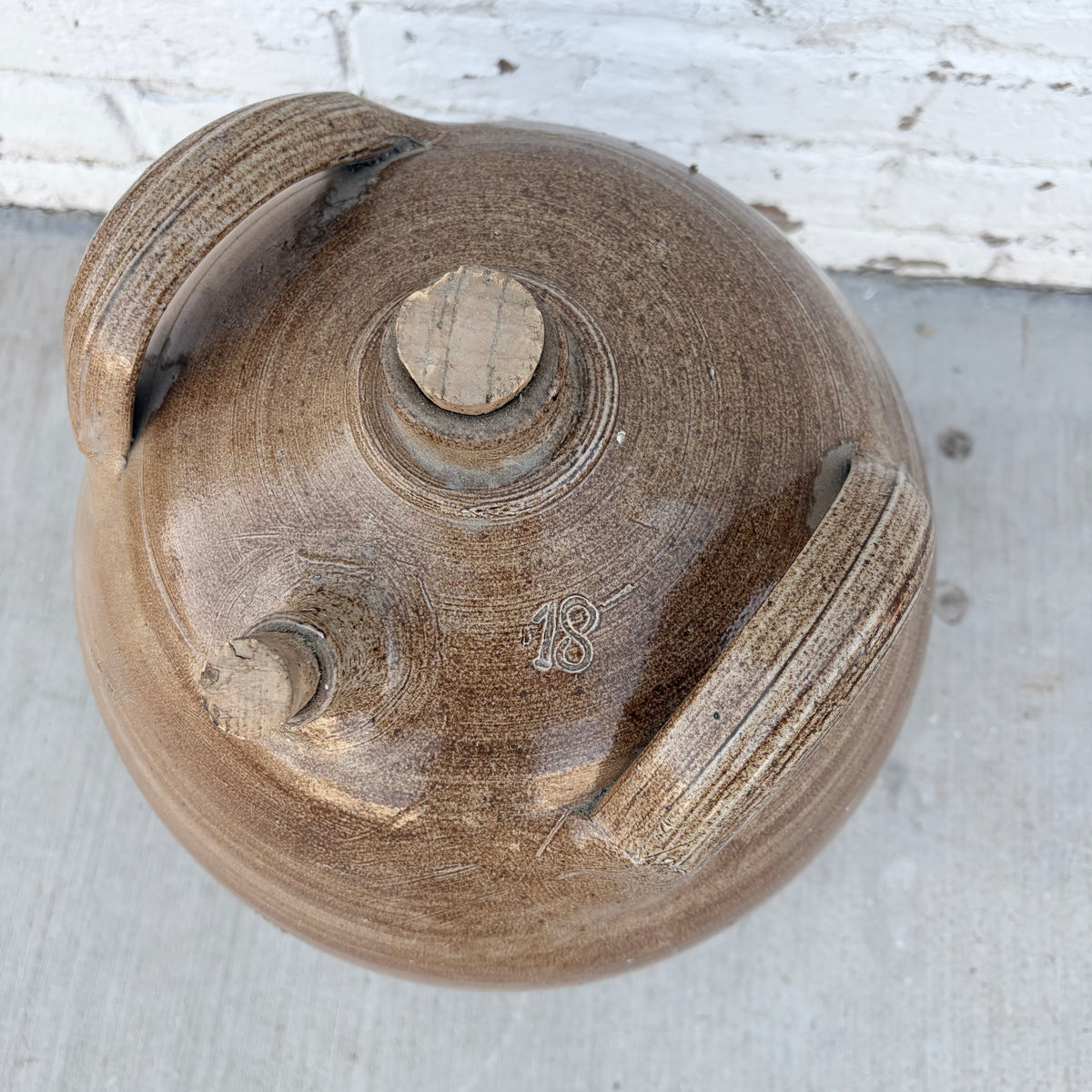 Antique French Stoneware Jug