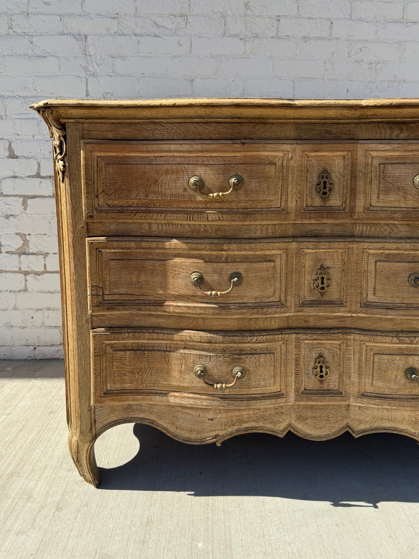 French Bleached Oak Commode/Dresser