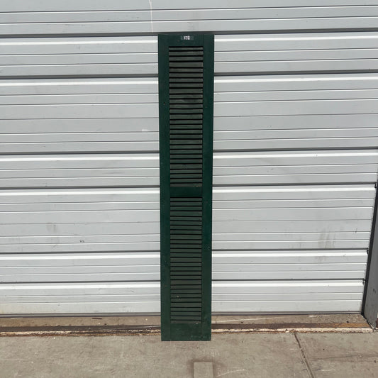 Pair of green shutters