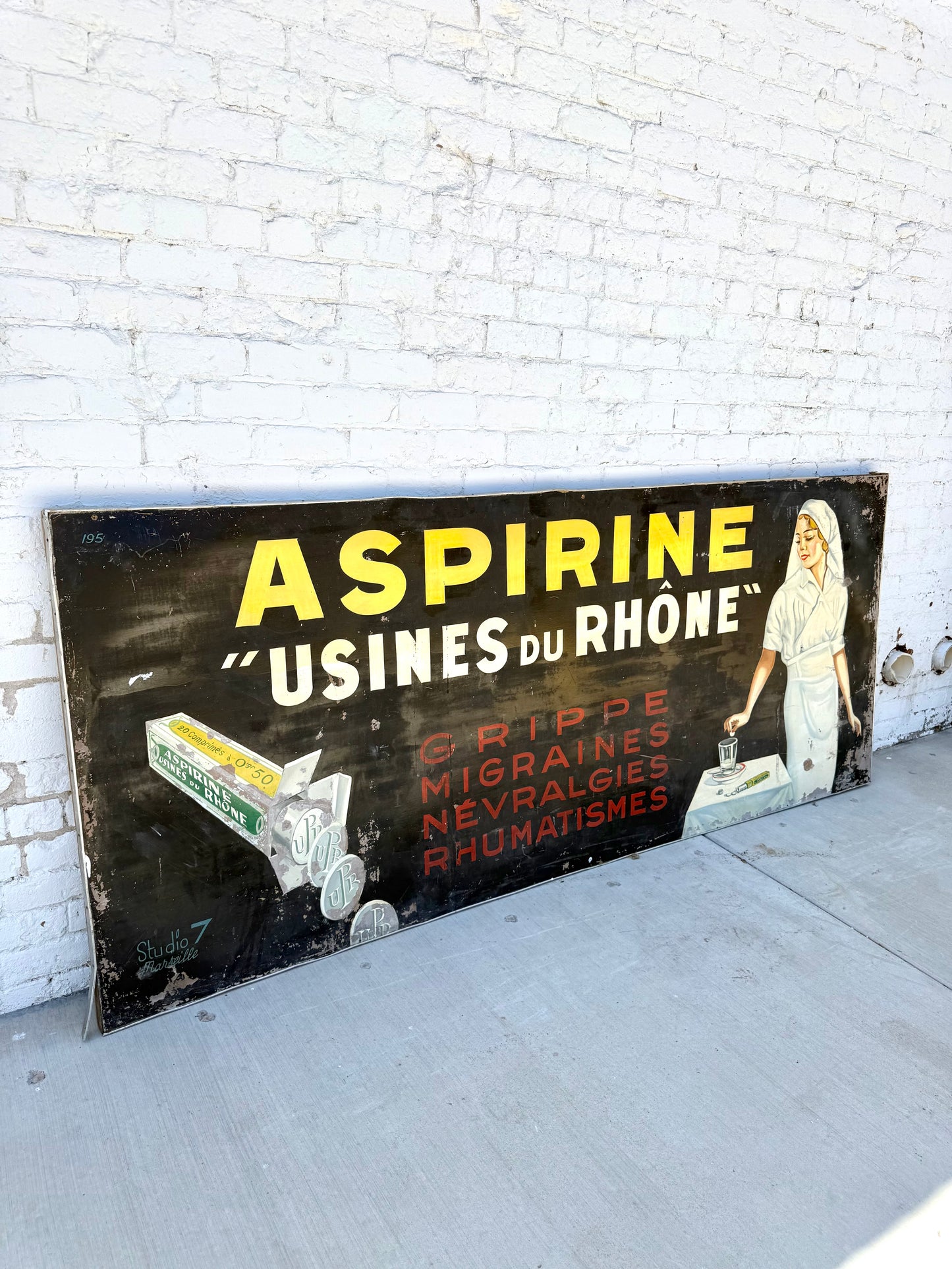 Early French "Aspirine" Pharmacy Sign
