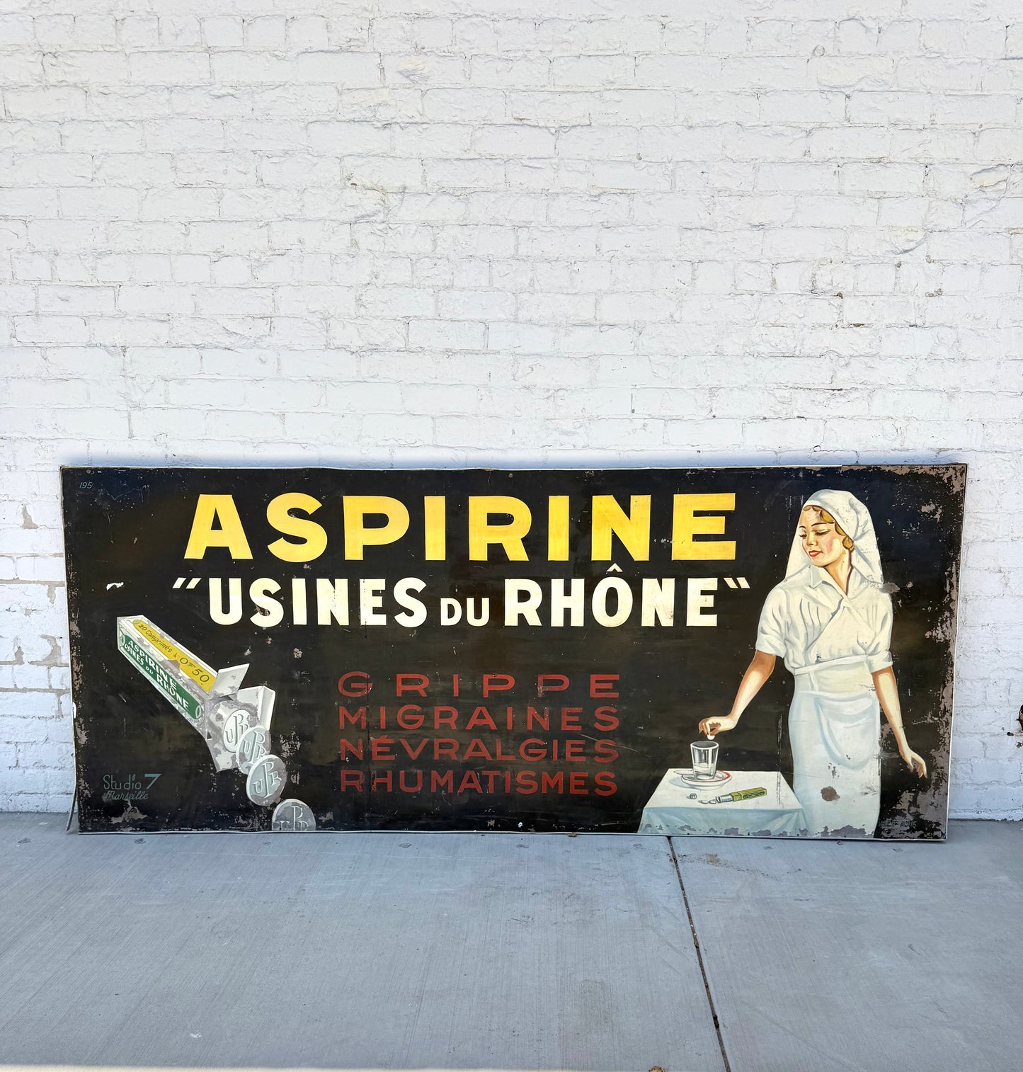 Early French "Aspirine" Pharmacy Sign