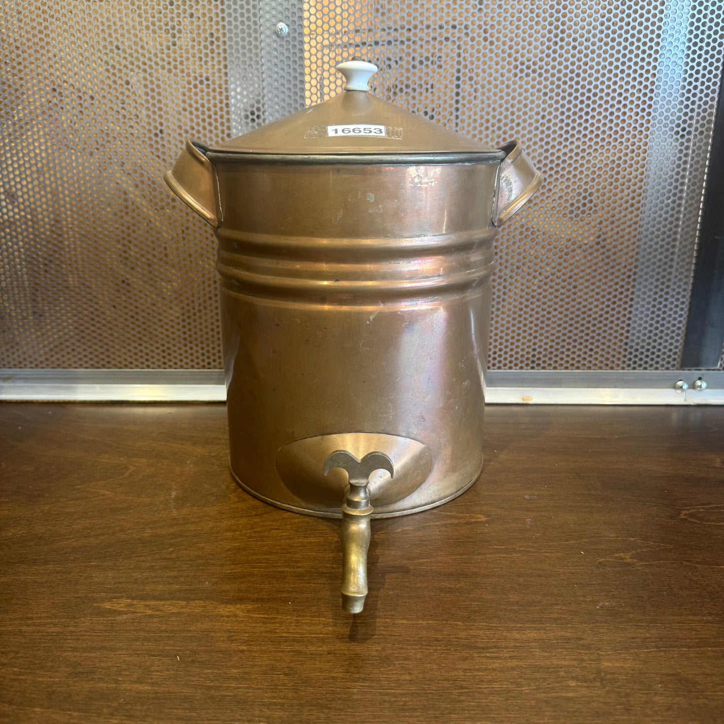 Antique Copper Watering Urn